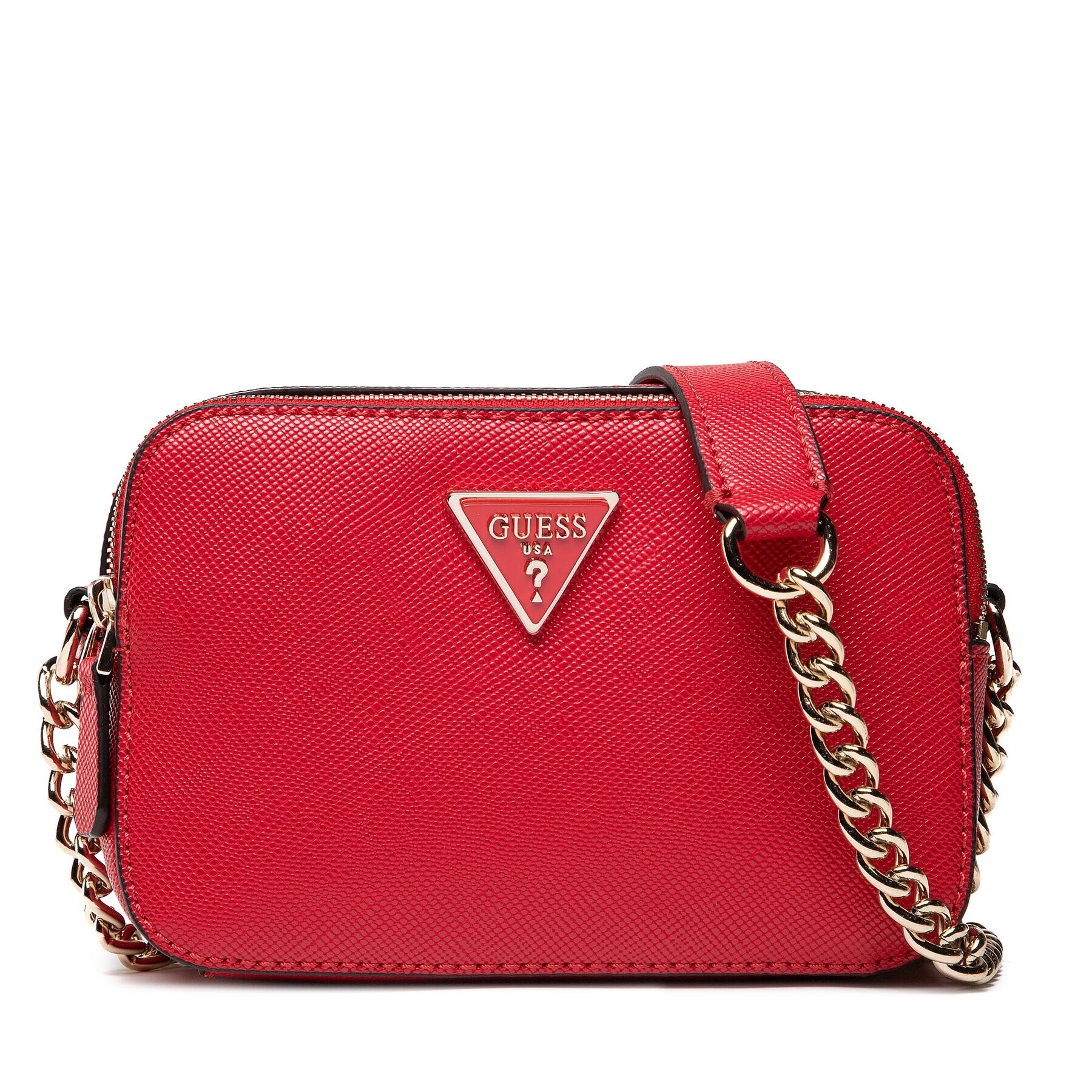 Guess Дамска чанта Noelle Crossbody Camera HWZG78 79140 Червен - Pepit.bg