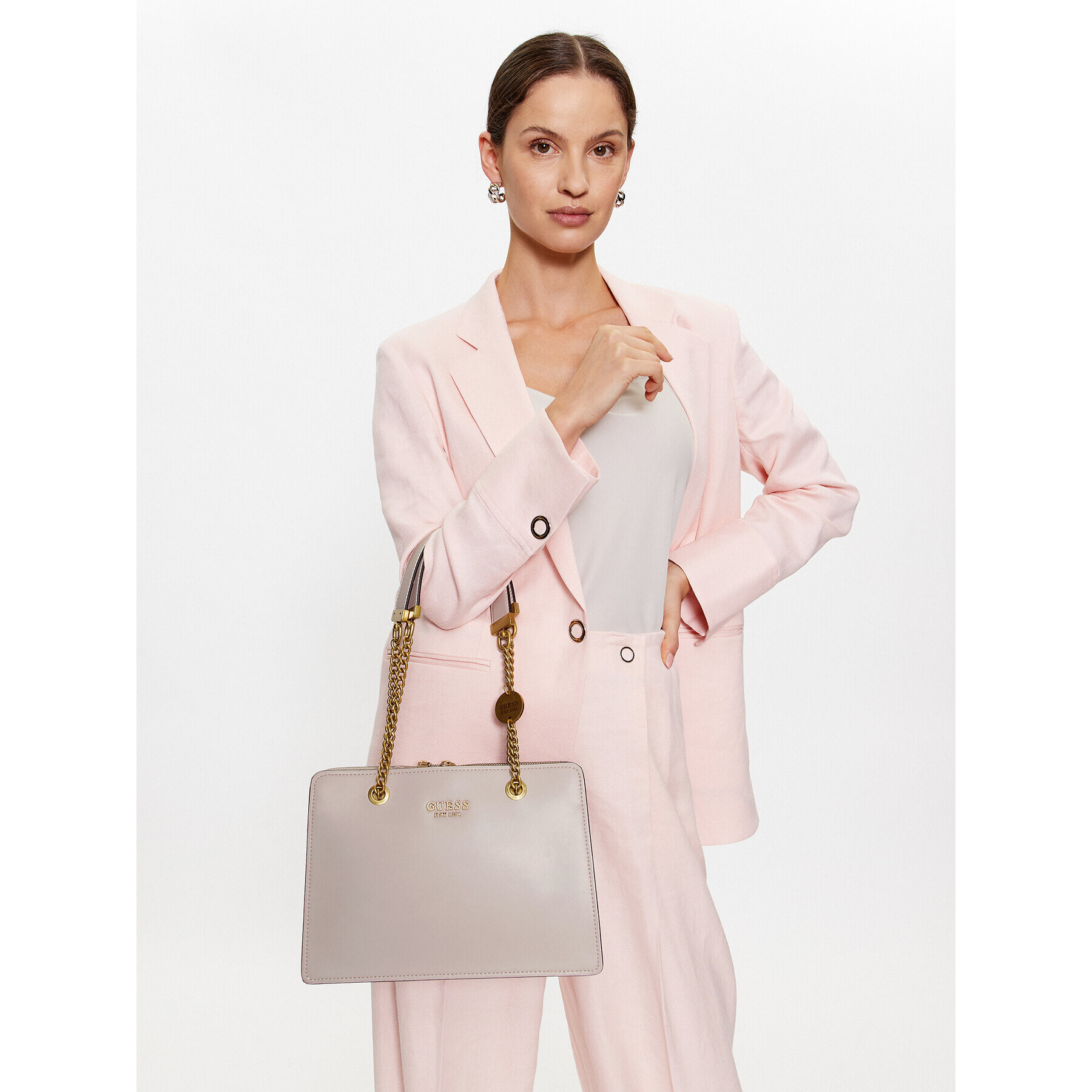 Guess Дамска чанта Iseline (VB) HWVB89 60090 Бежов - Pepit.bg