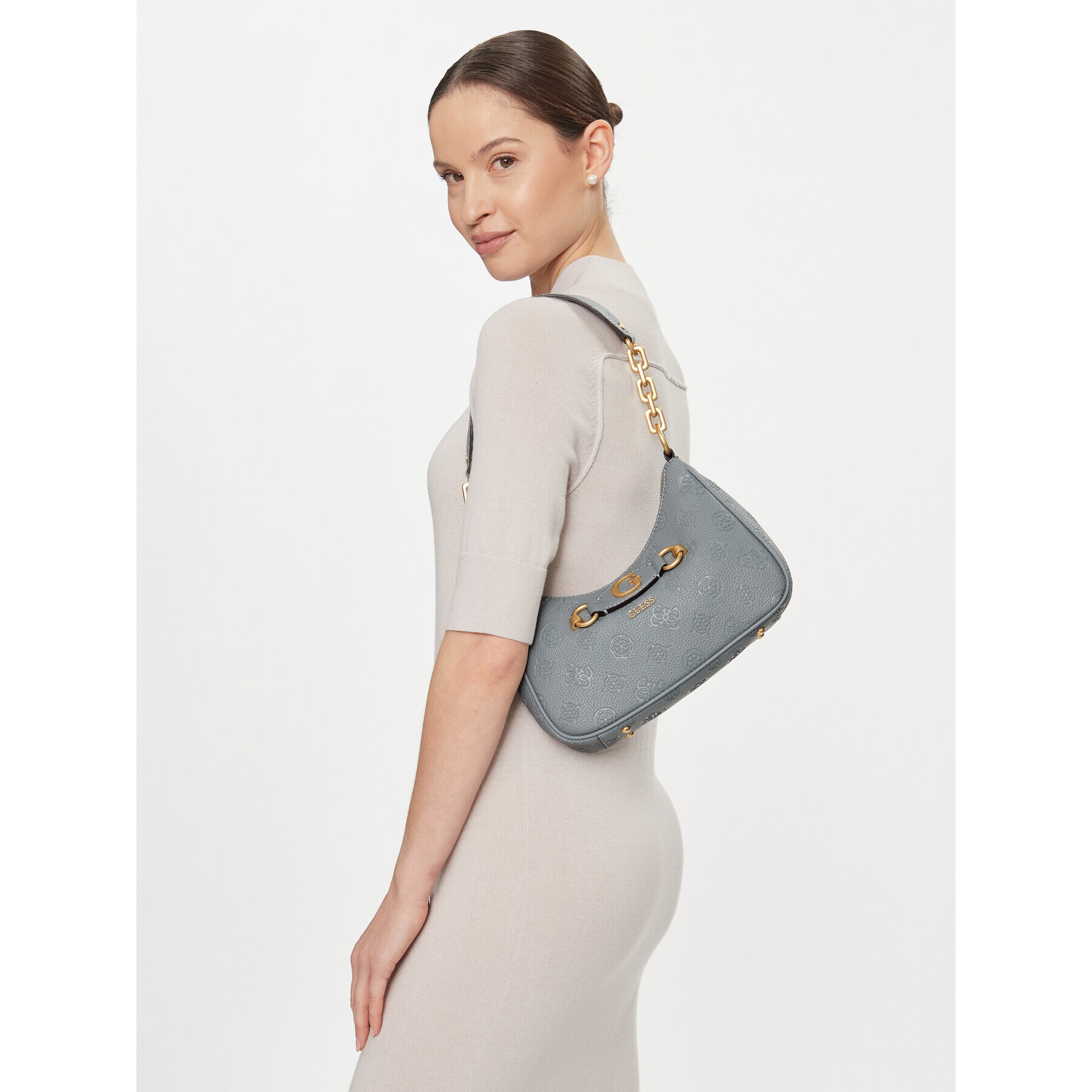 Guess Дамска чанта Izzy Peony (PD) HWPD92 09180 Син - Pepit.bg
