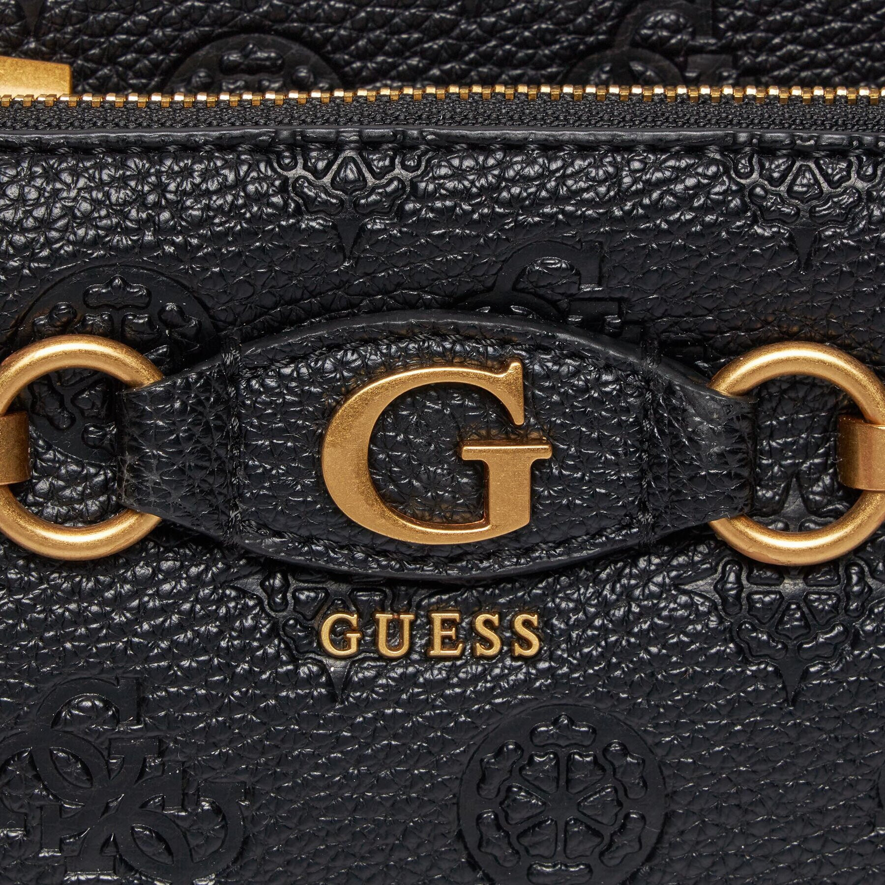 Guess Дамска чанта Izzy Peony (PD) Mini-Bags HWPD92 09710 Черен - Pepit.bg