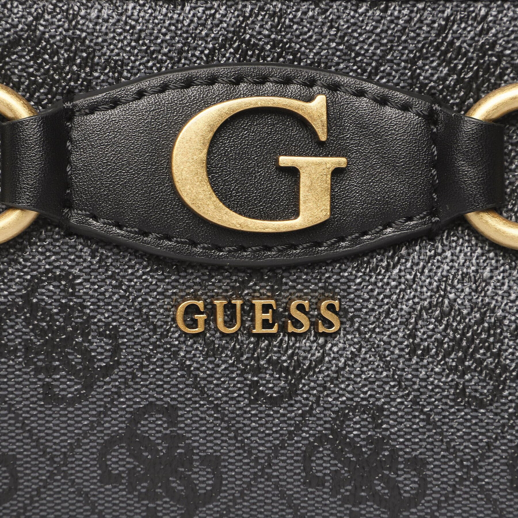 Guess Дамска чанта Izzy (SB) HWSB86 54120 Черен - Pepit.bg