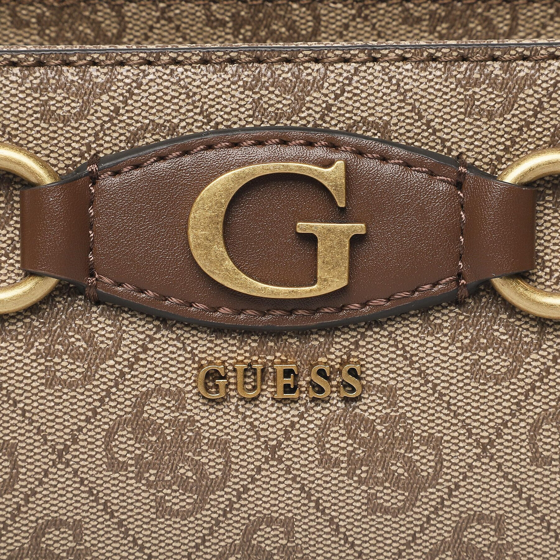 Guess Дамска чанта Izzy (SB) HWSB86 54120 Кафяв - Pepit.bg