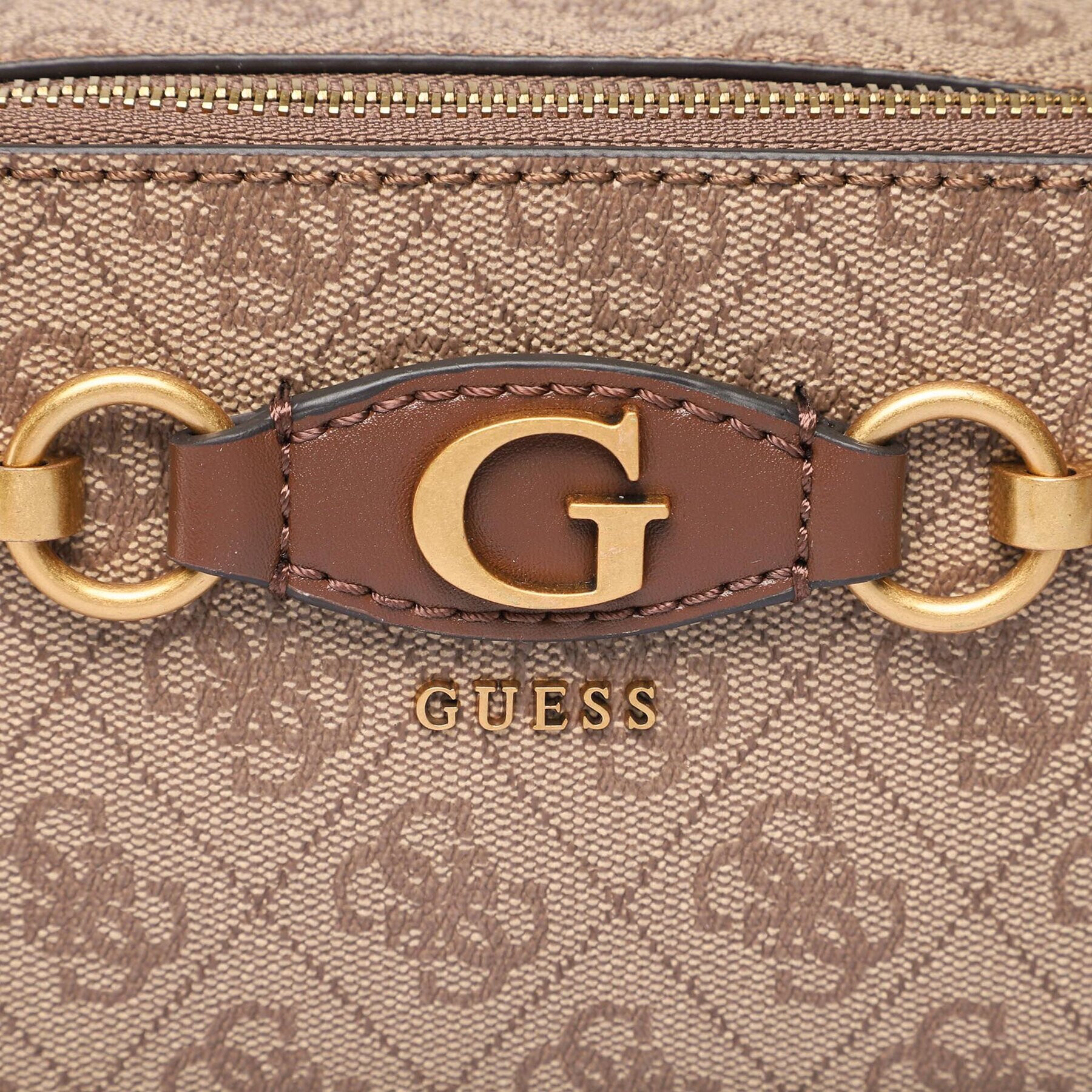 Guess Дамска чанта Izzy (SB)HWSB86 54140 Кафяв - Pepit.bg