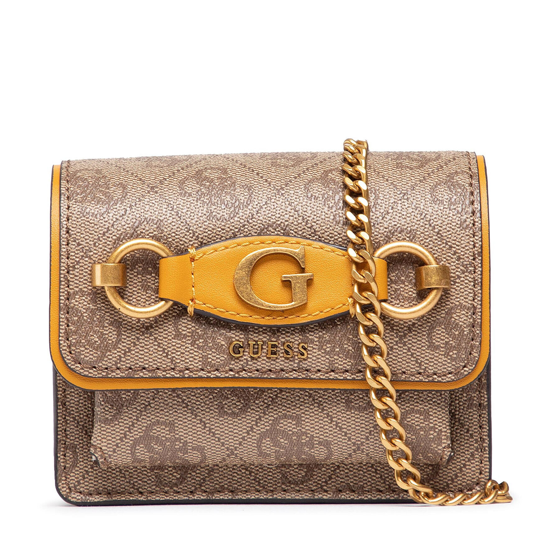 Guess Дамска чанта Izzy (SB) Mini Bags HWSB86 54770 Кафяв - Pepit.bg