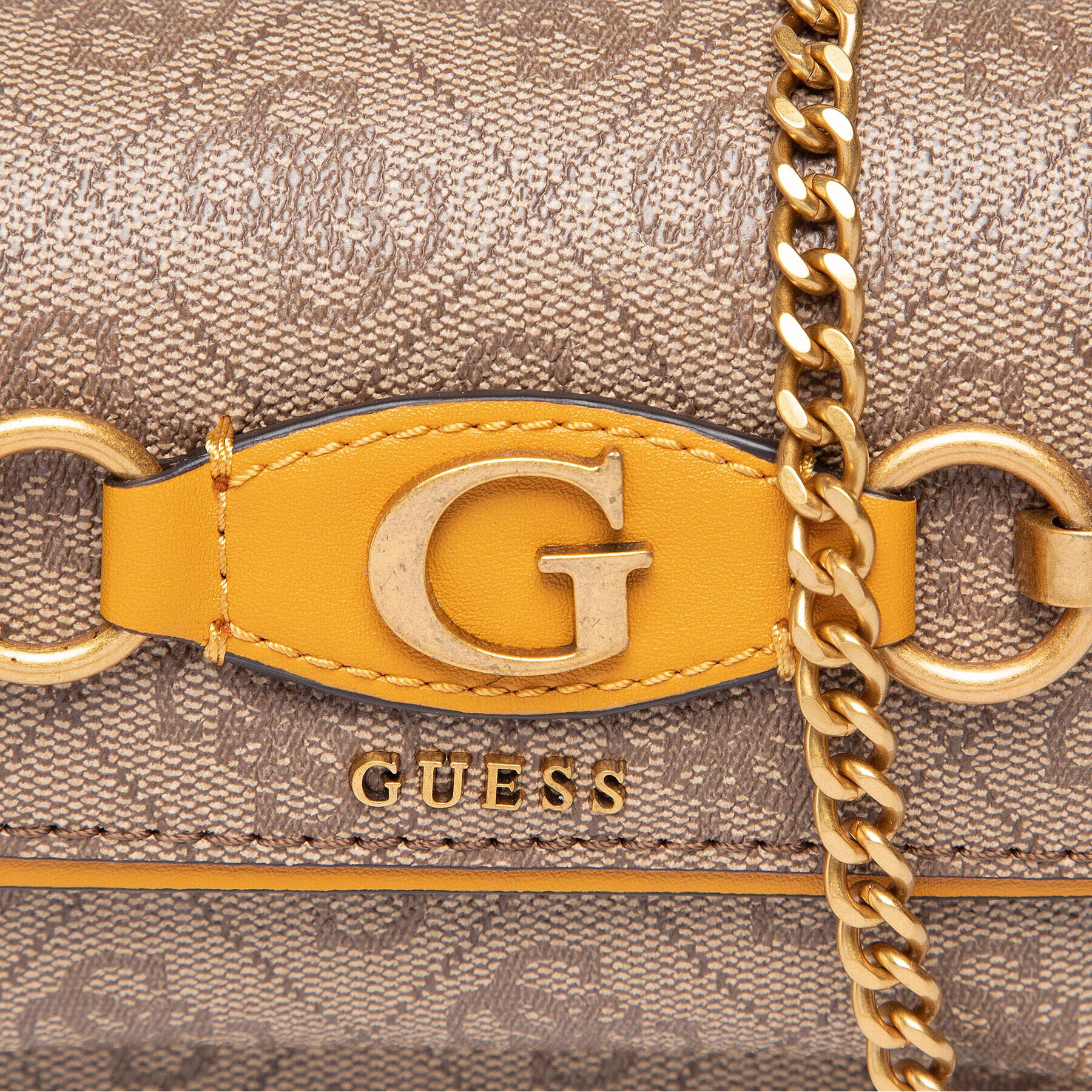 Guess Дамска чанта Izzy (SB) Mini Bags HWSB86 54770 Кафяв - Pepit.bg