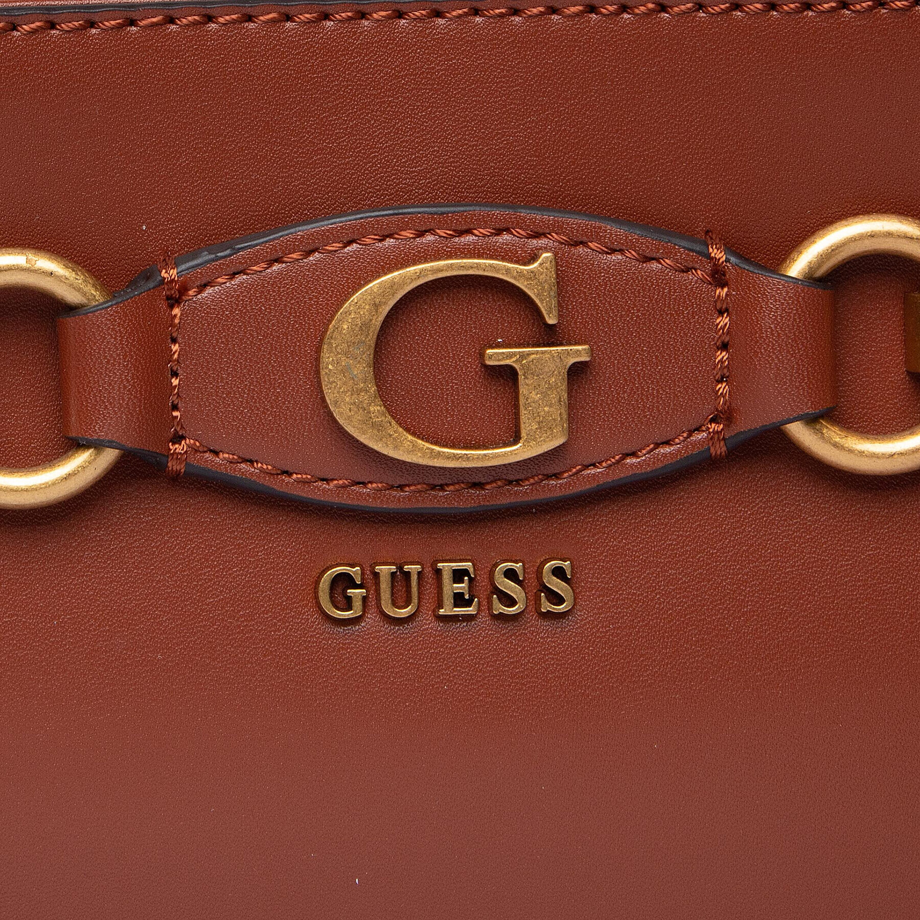 Guess Дамска чанта Izzy (VB) HWVB86 54230 Кафяв - Pepit.bg