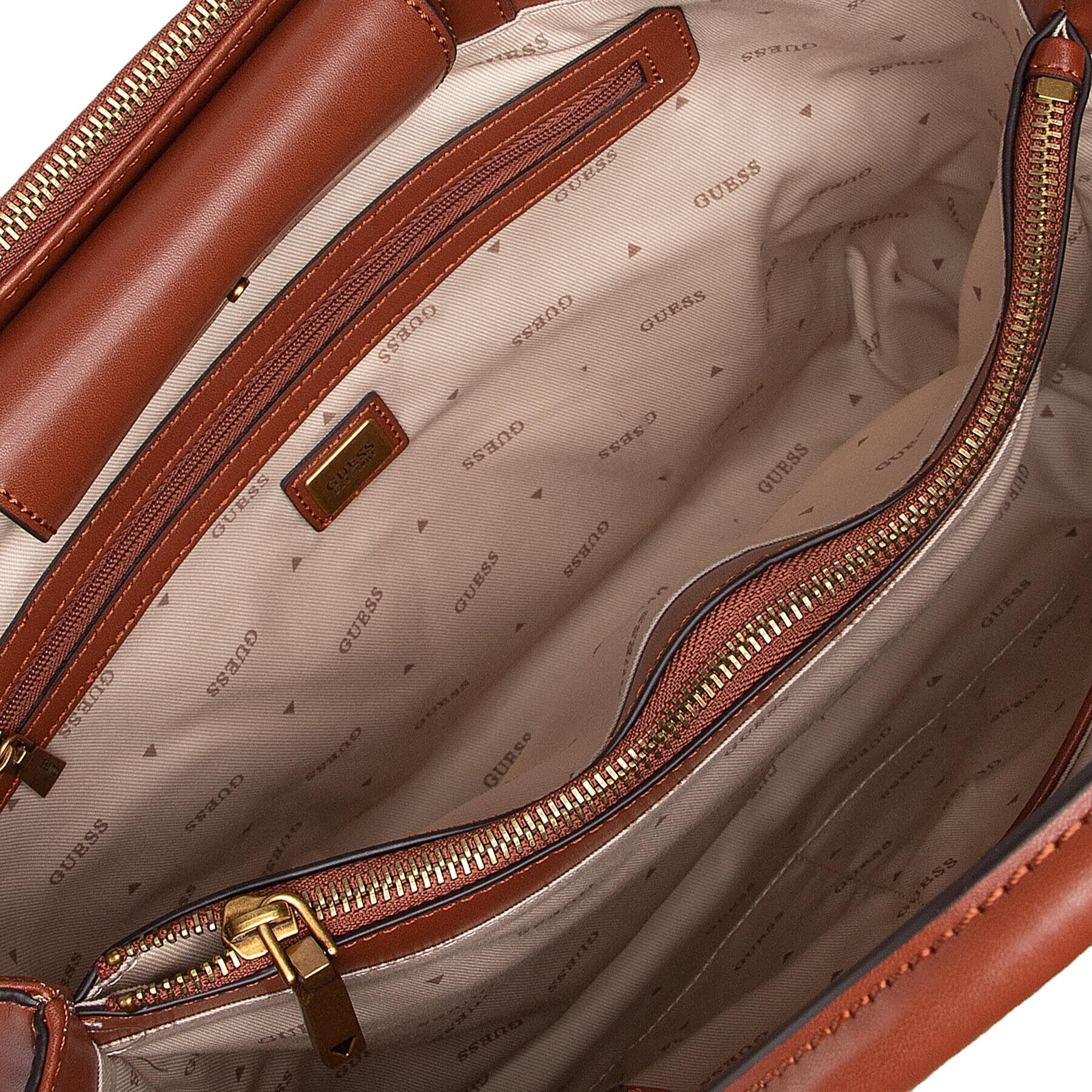 Guess Дамска чанта Izzy (VB) HWVB86 54230 Кафяв - Pepit.bg