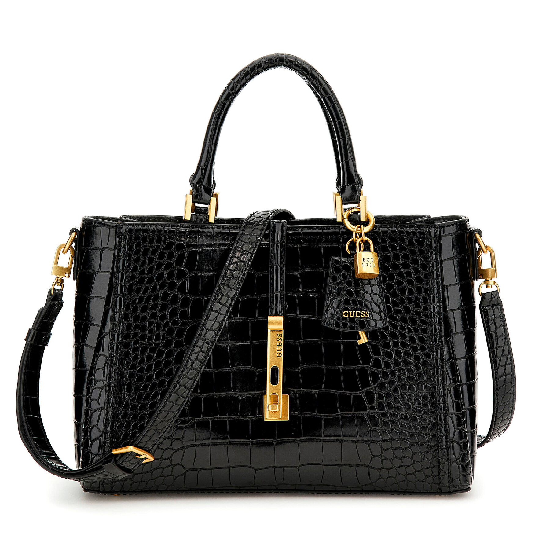 Guess Дамска чанта James (CA) HWCA87 73060 Черен - Pepit.bg