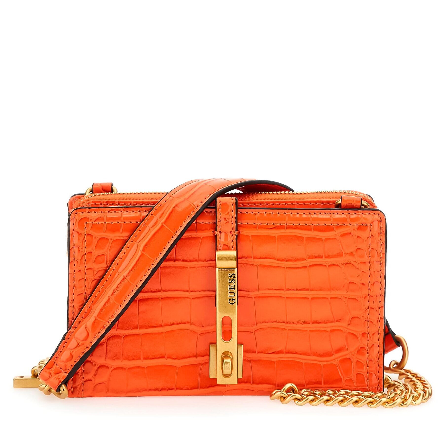 Guess Дамска чанта James (CA) Mini Bags HWCA87 73730 Оранжев - Pepit.bg