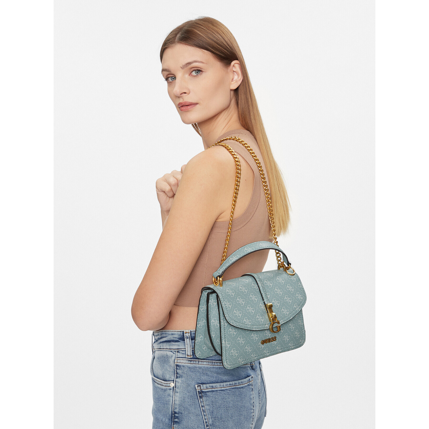 Guess Дамска чанта James HWQA92 13200 Син - Pepit.bg