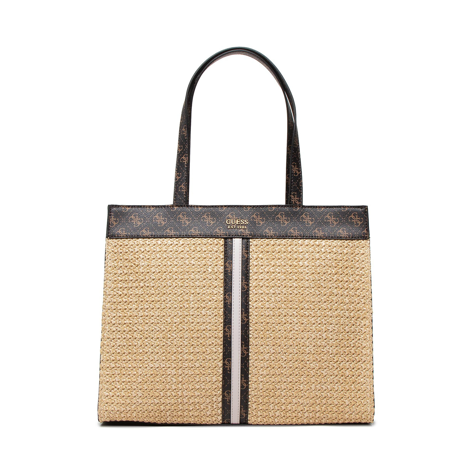 Guess Дамска чанта Kasinta Raffia HWSB84 17240 Бежов - Pepit.bg
