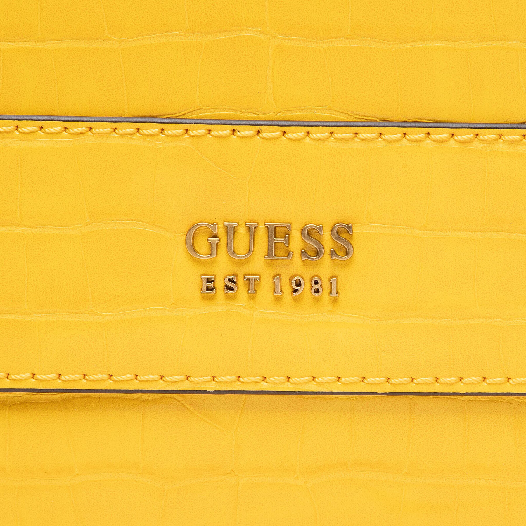 Guess Дамска чанта Katey Croc (CB) HWCB84 94190 Жълт - Pepit.bg