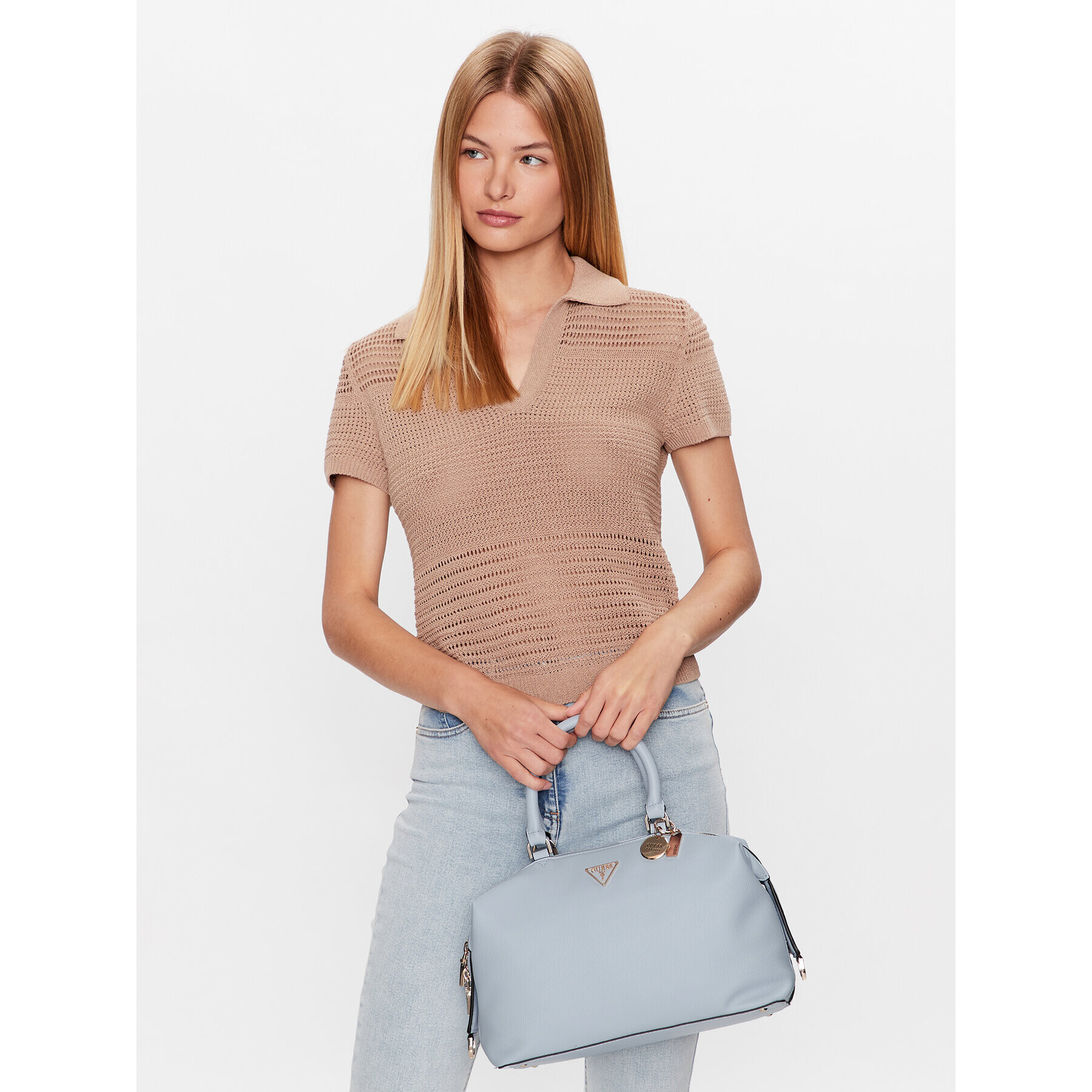 Guess Дамска чанта Kersti (VG) HWVG87 68060 Син - Pepit.bg