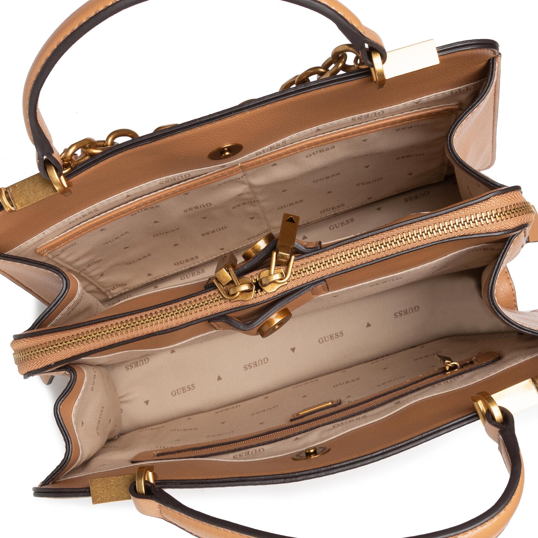 Guess Дамска чанта Kristle (VB) HWVB85 48060 Кафяв - Pepit.bg