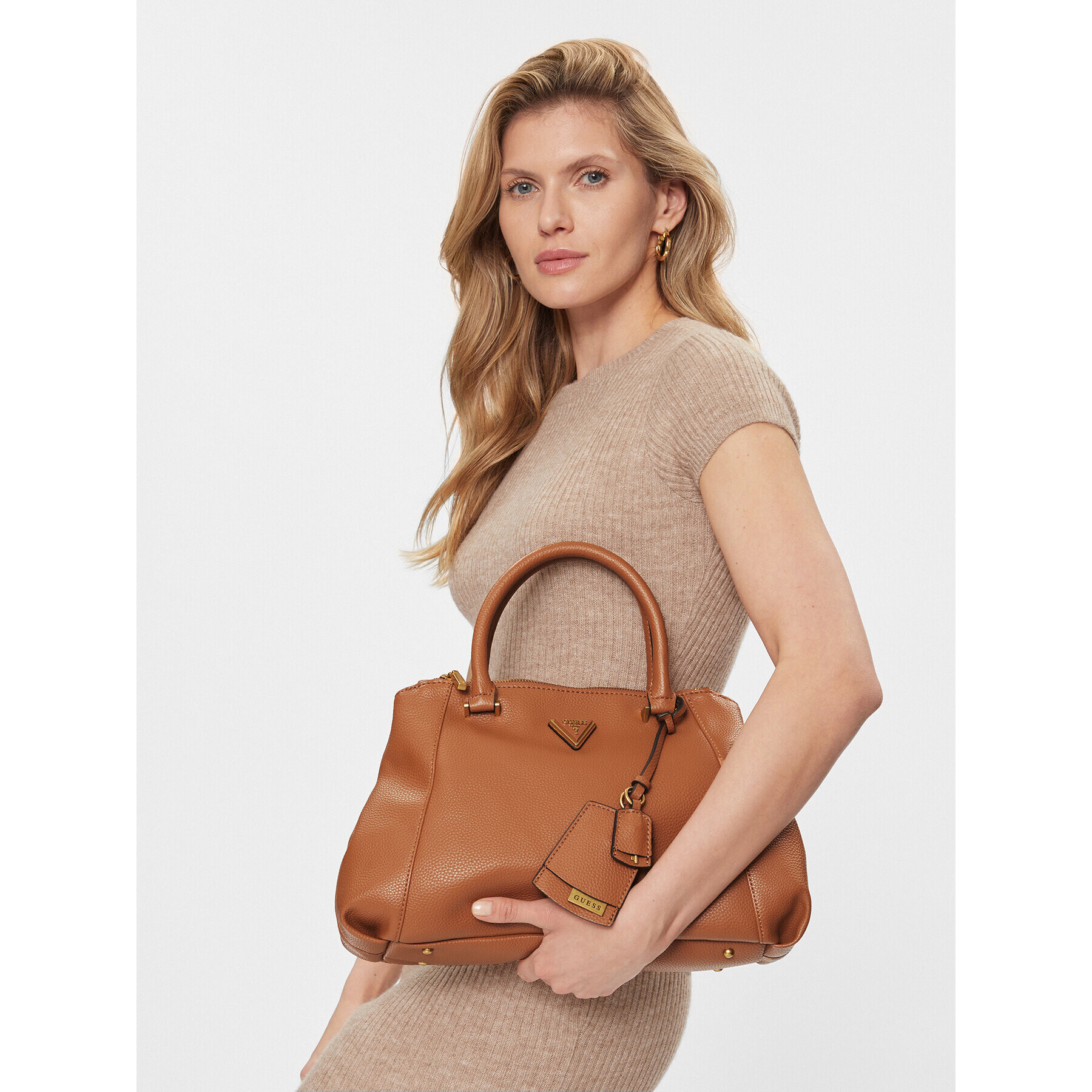 Guess Дамска чанта Laryn (BA) HWBA91 96060 Кафяв - Pepit.bg