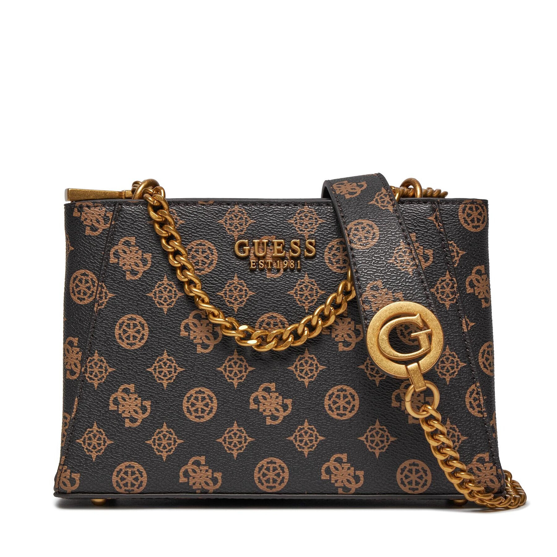 Guess Дамска чанта Masie (PA) Mini-Bags HWPA91 90760 Кафяв - Pepit.bg