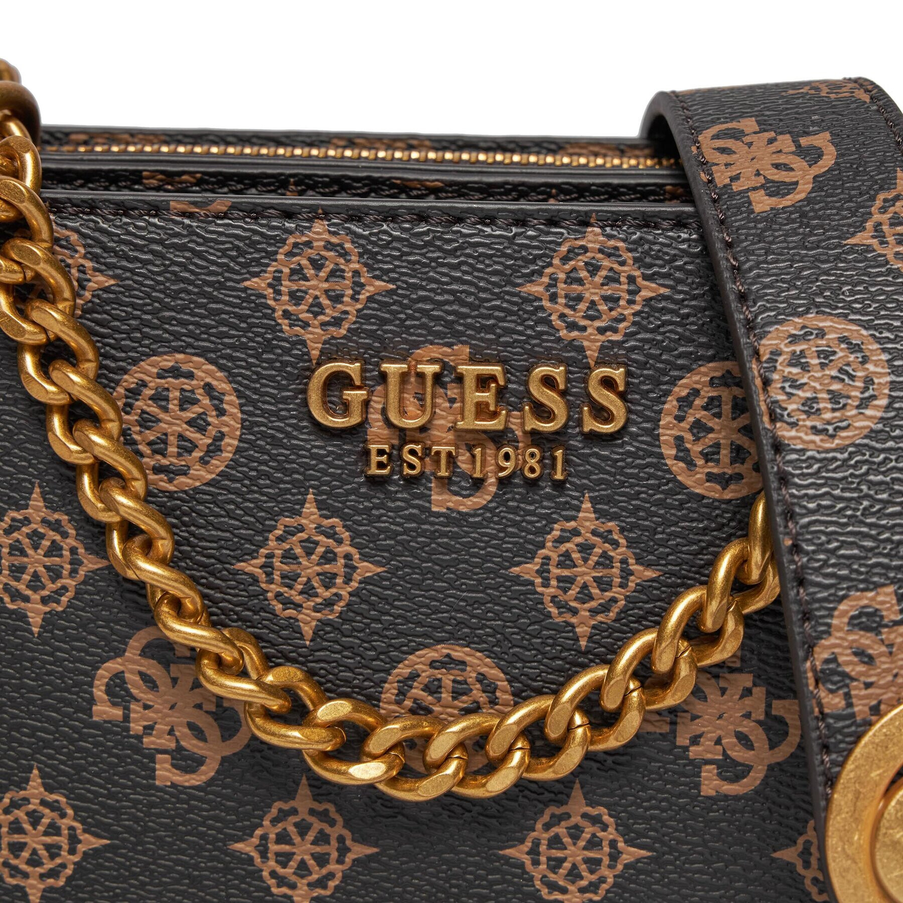 Guess Дамска чанта Masie (PA) Mini-Bags HWPA91 90760 Кафяв - Pepit.bg