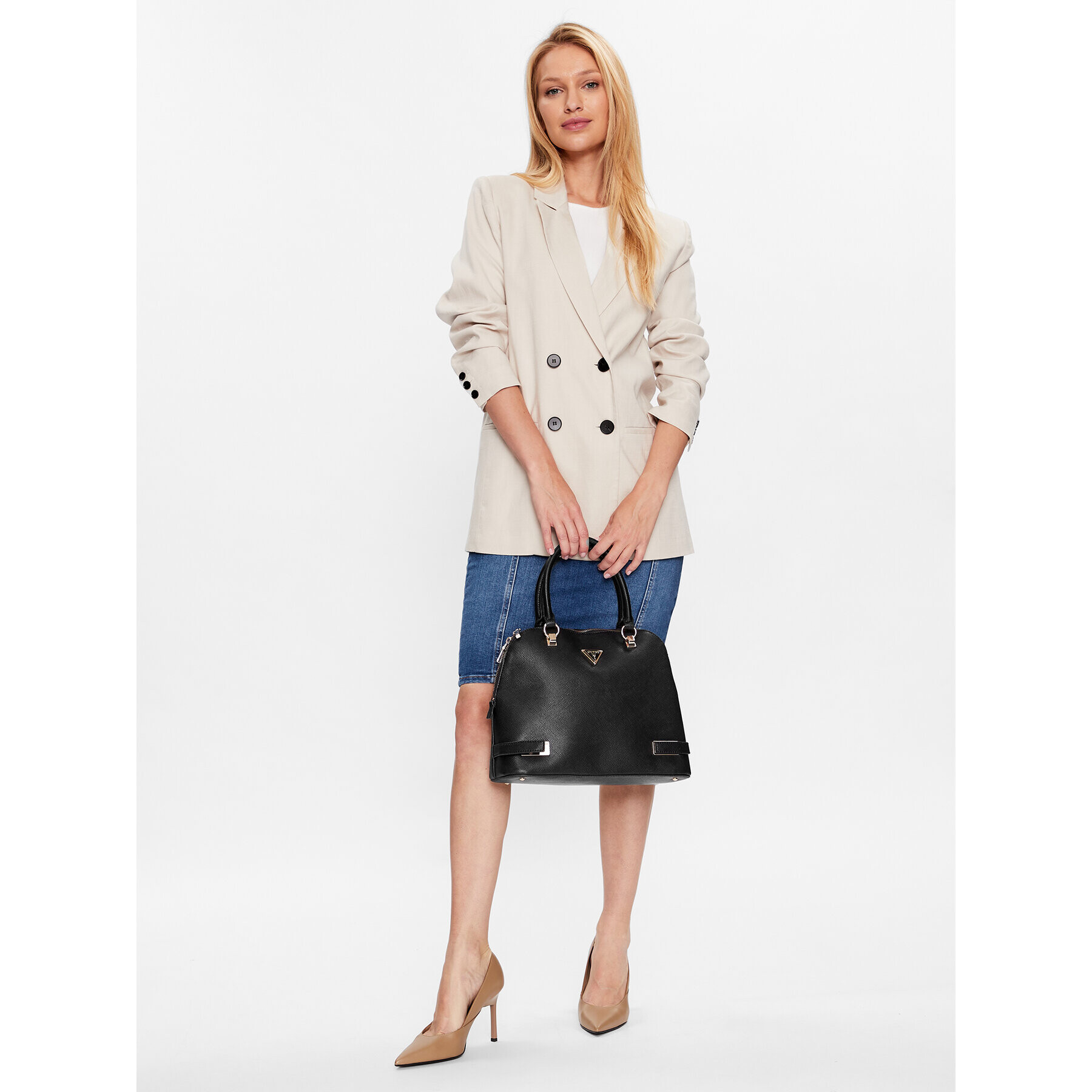 Guess Дамска чанта Matilde (VG) HWVG87 55060 Черен - Pepit.bg