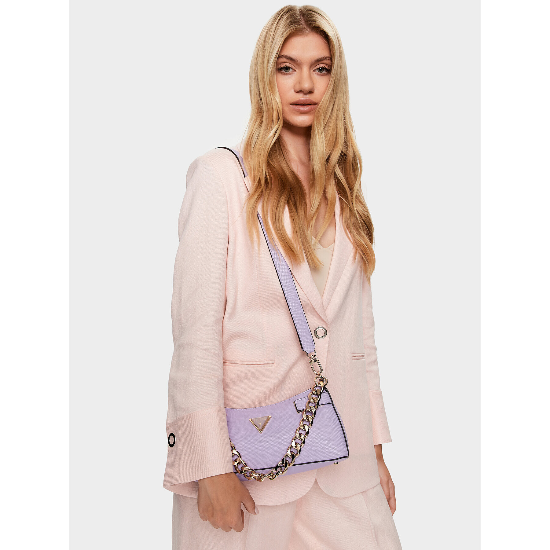 Guess Дамска чанта Matilde (VG) HWVG87 55120 Виолетов - Pepit.bg