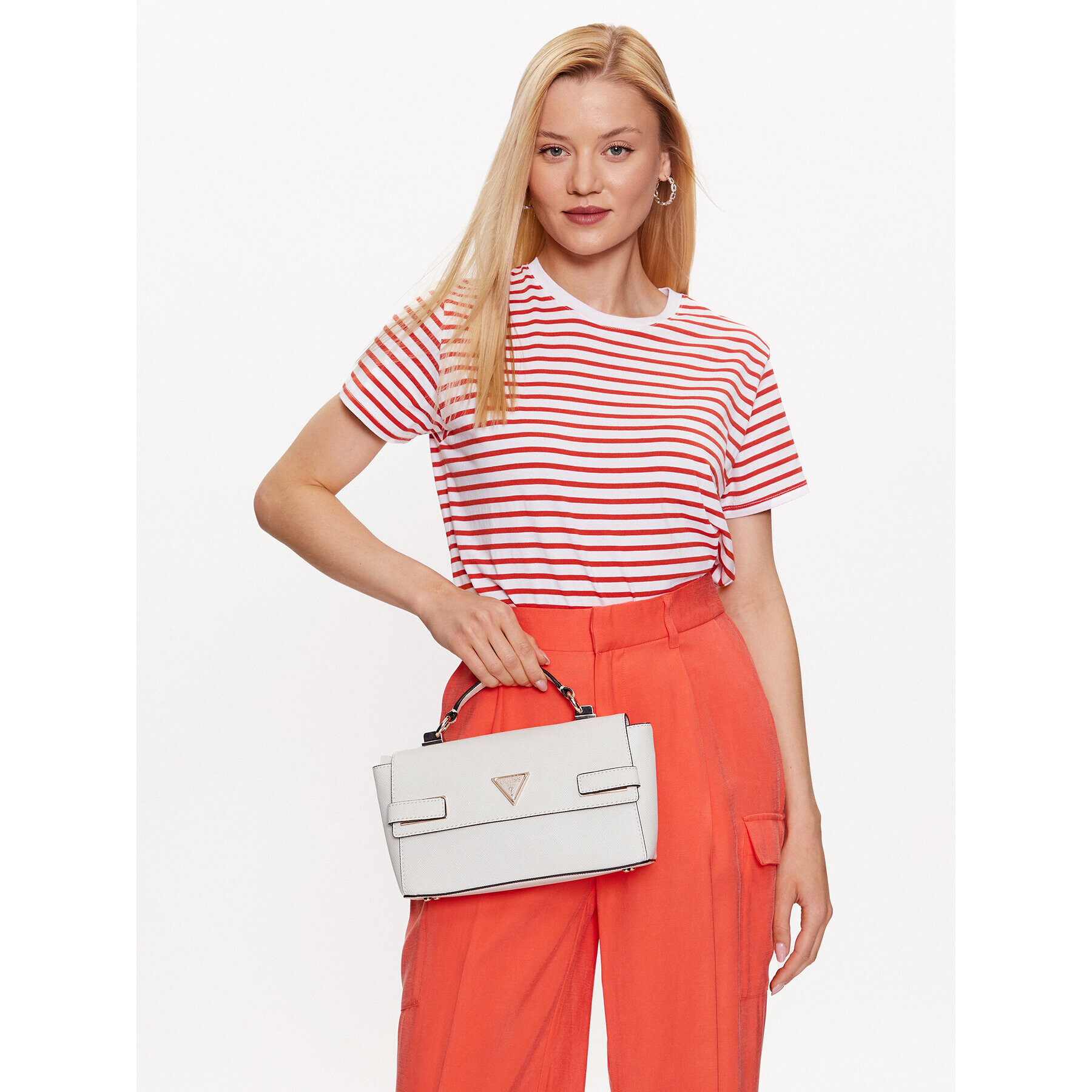Guess Дамска чанта Matilde (VG) HWVG87 55200 Бял - Pepit.bg