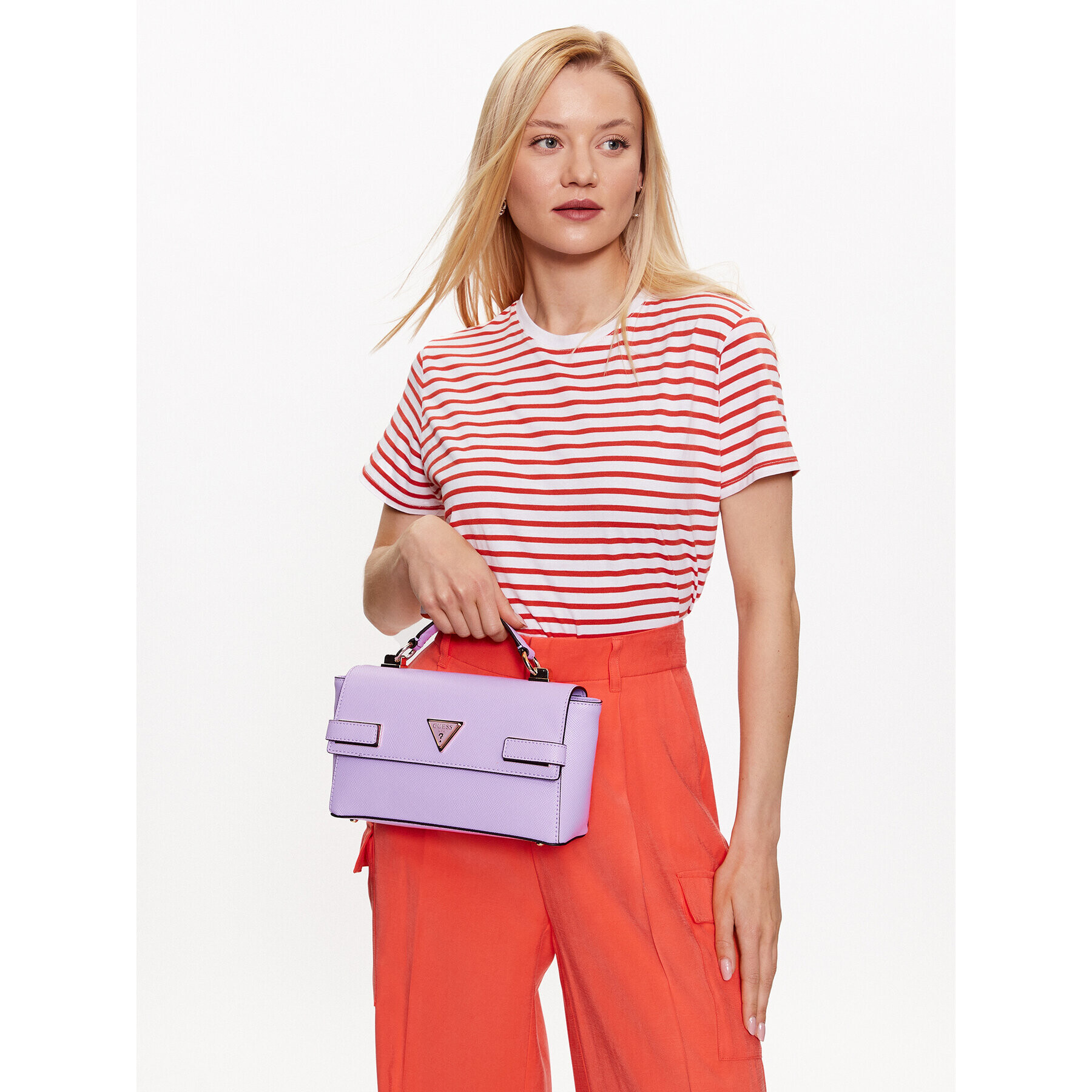Guess Дамска чанта Matilde (VG) HWVG87 55200 Виолетов - Pepit.bg