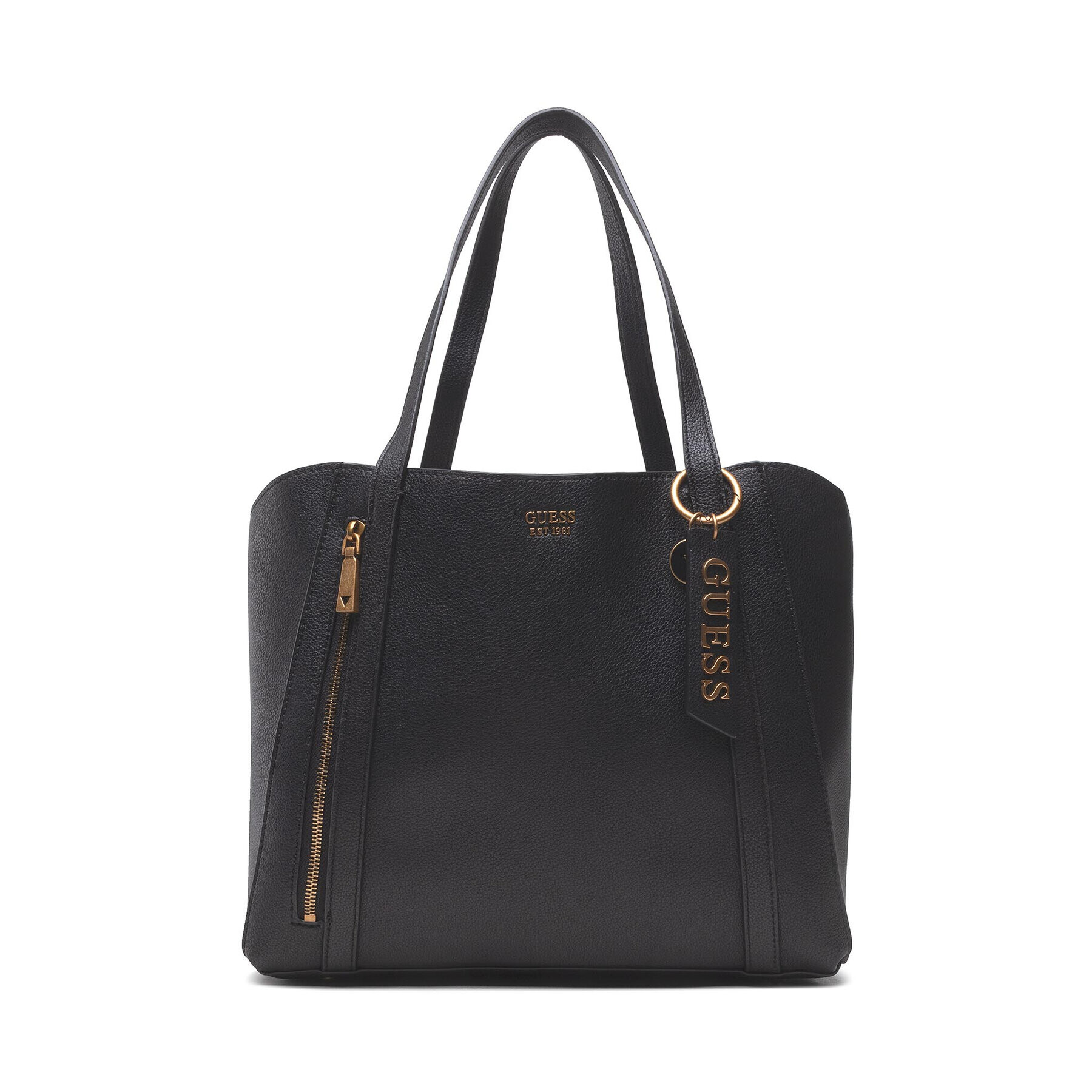 Guess Дамска чанта Naya Trap Tote HWEB78 81230 Черен - Pepit.bg