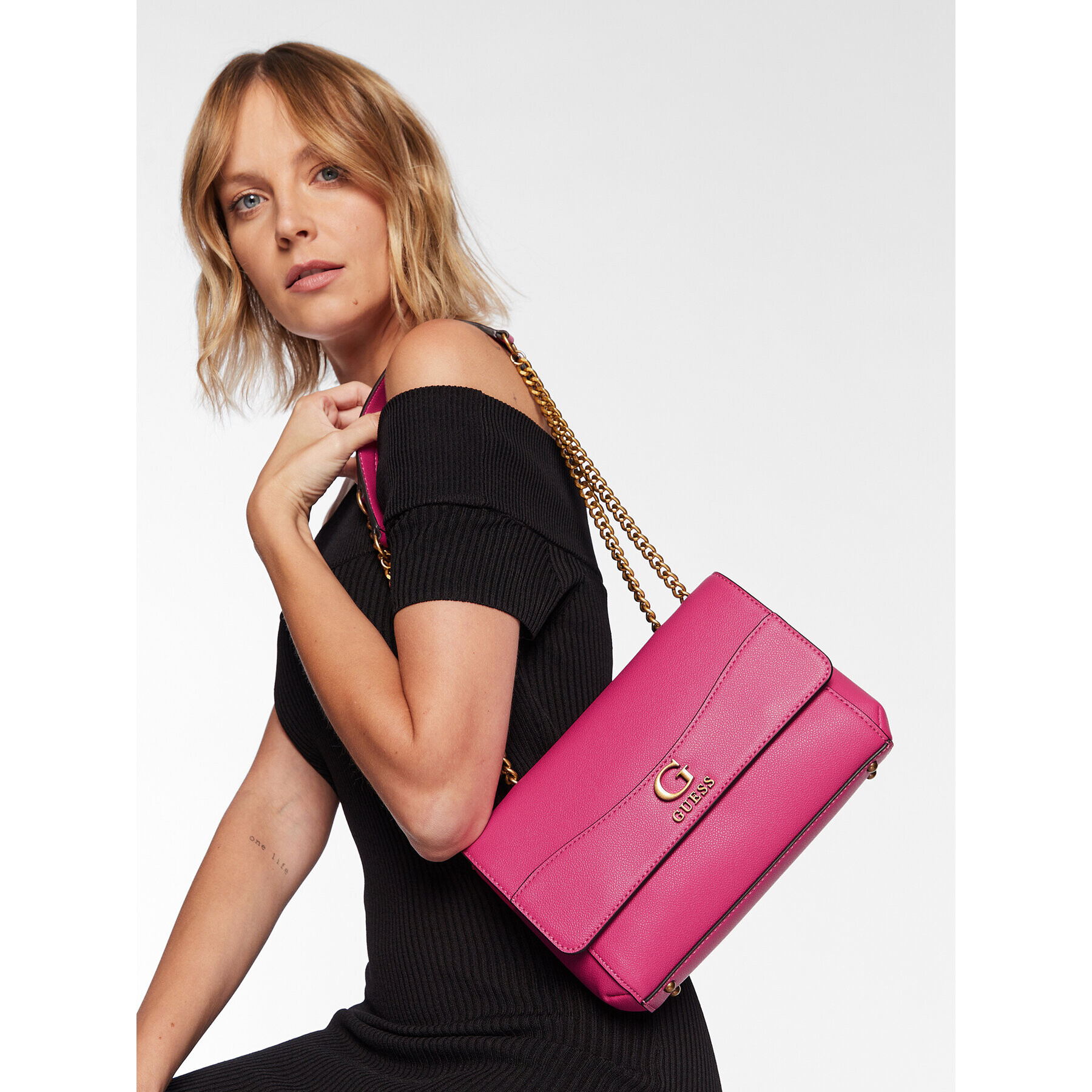 Guess Дамска чанта Nell (VB) HWVB86 78210 Розов - Pepit.bg