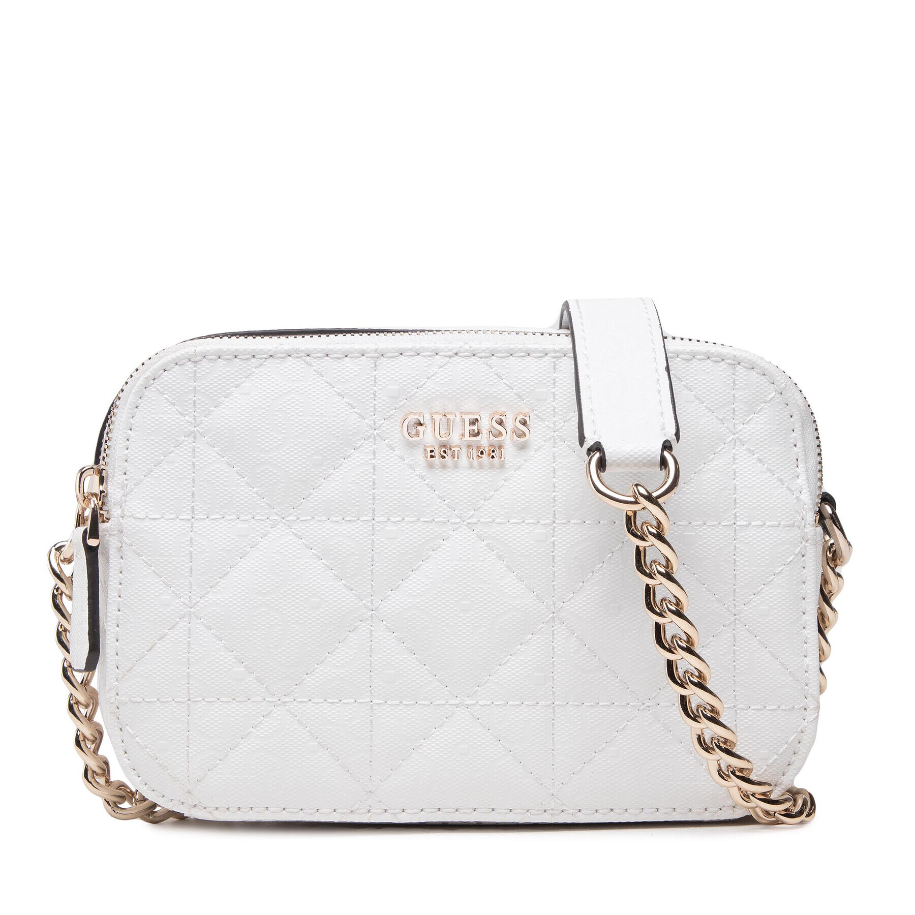 Guess Дамска чанта Noelle Crossbody Camera HWGS78 79140 Бял - Pepit.bg