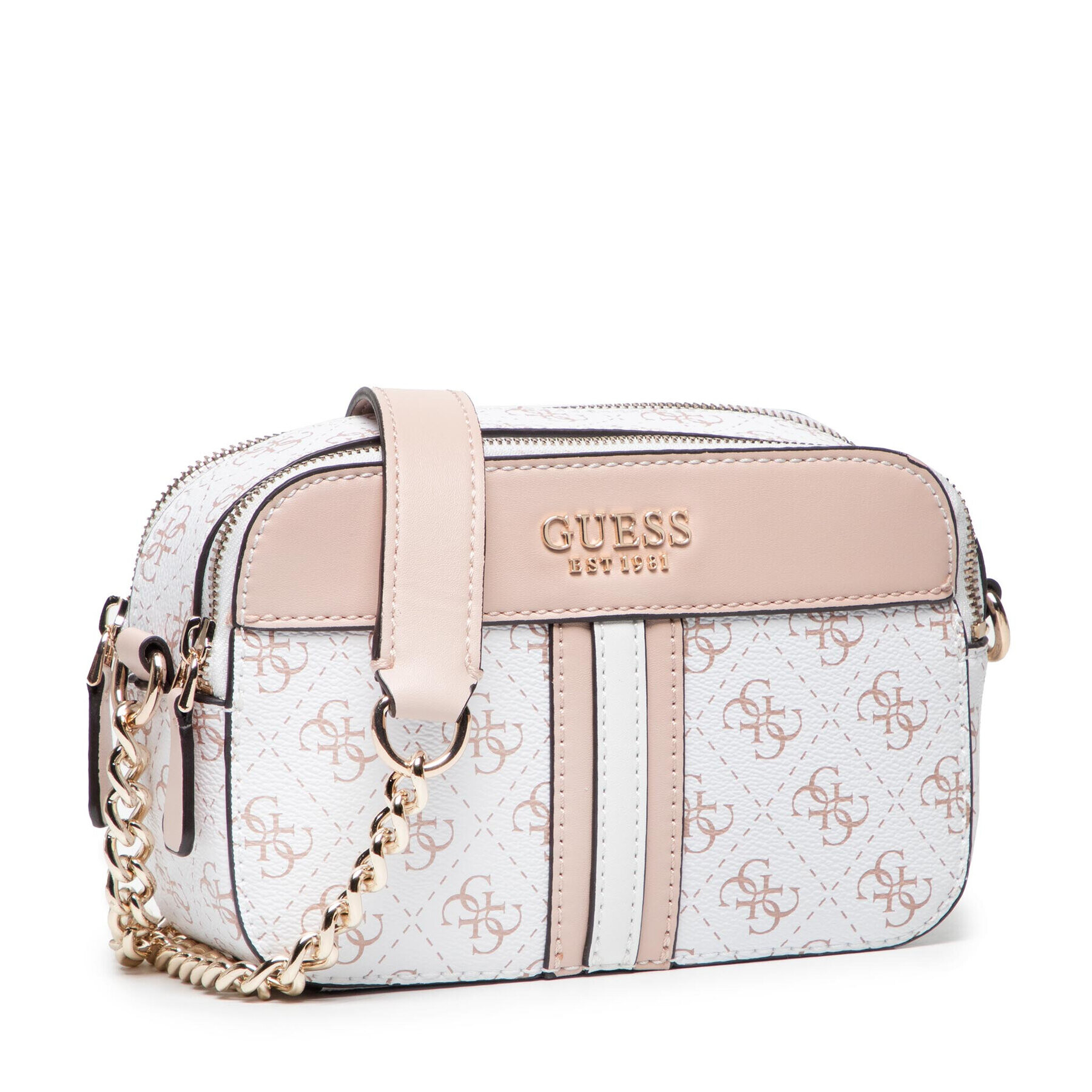 Guess Дамска чанта Noelle Crossbody Camera HWKG78 79140 Бял - Pepit.bg