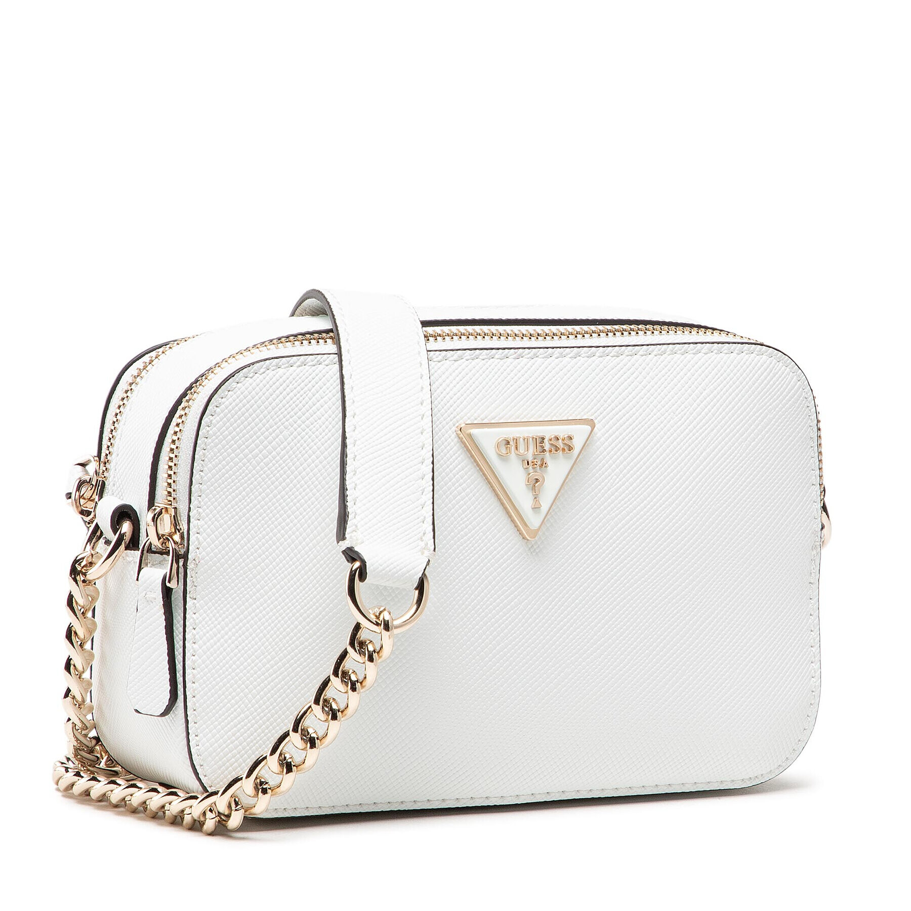 Guess Дамска чанта Noelle Crossbody Camera HWZG78 79140 Бял - Pepit.bg