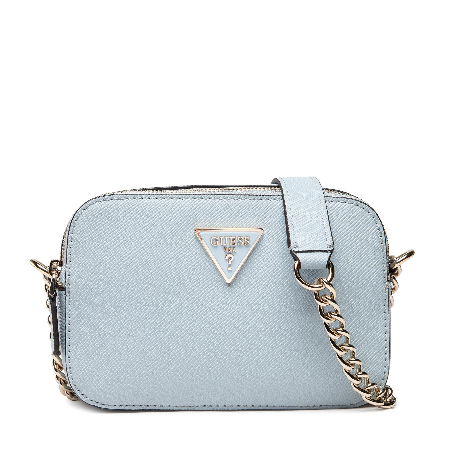 Guess Дамска чанта Noelle Crossbody Camera HWZG78 79140 Син - Pepit.bg