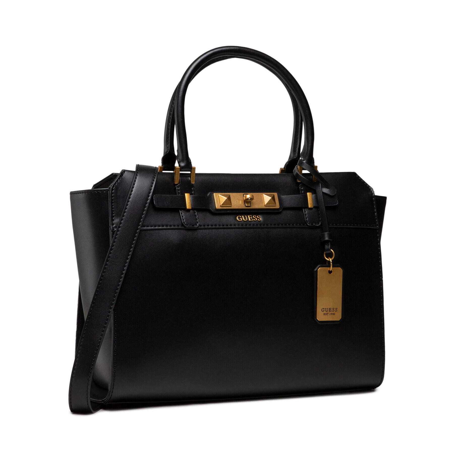 Guess Дамска чанта Raffie HWVB77 60230 Черен - Pepit.bg