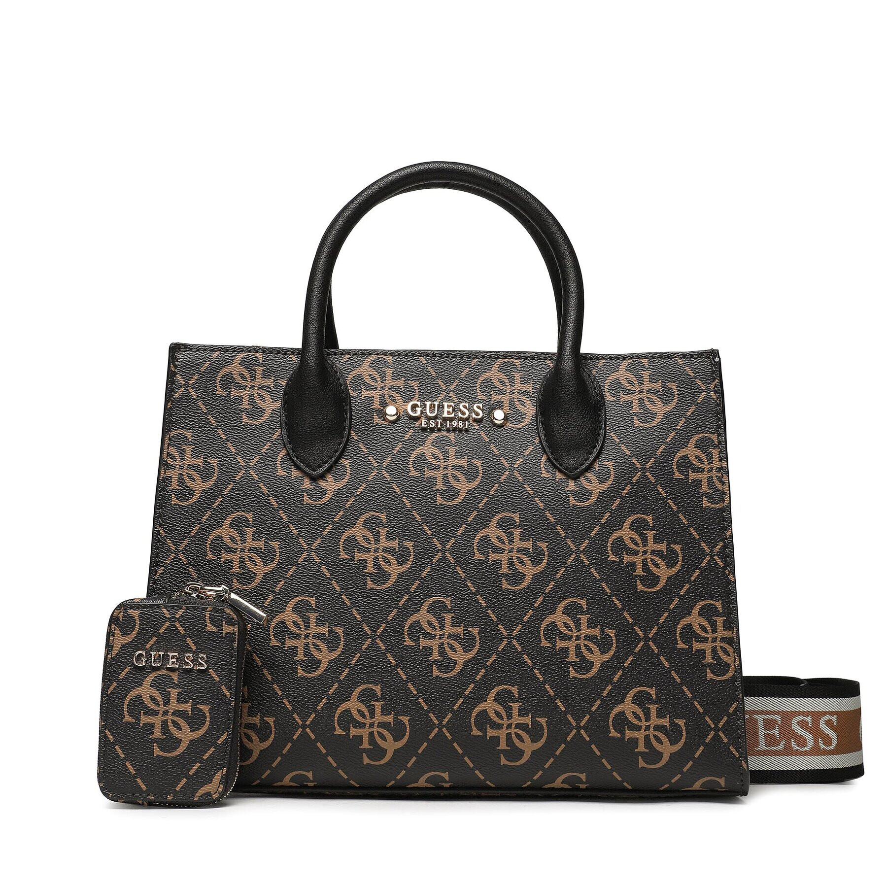 Guess Дамска чанта Rea (SG) HWSG89 63060 Кафяв - Pepit.bg