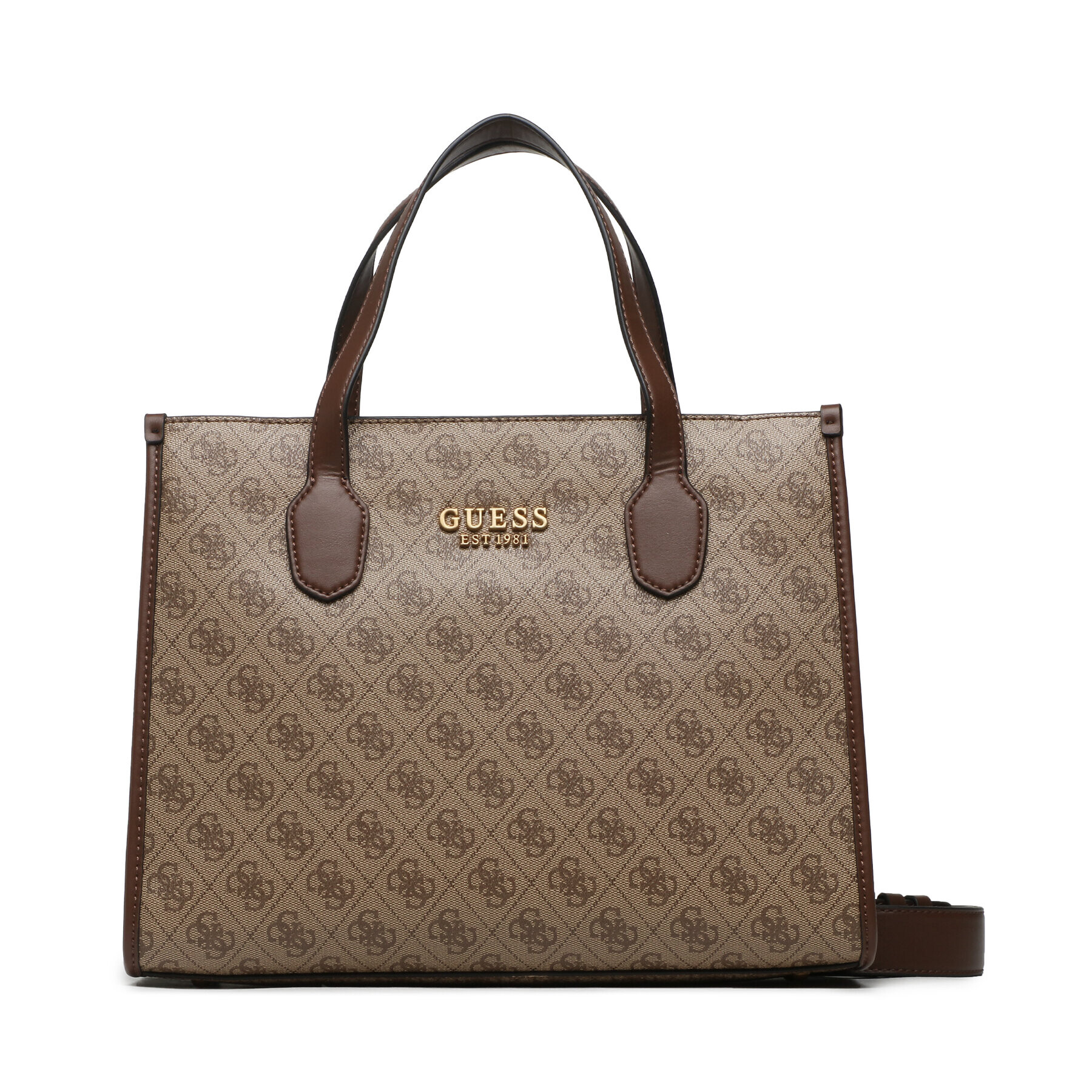 Guess Дамска чанта Silvana (SB) HWSB86 65220 Кафяв - Pepit.bg
