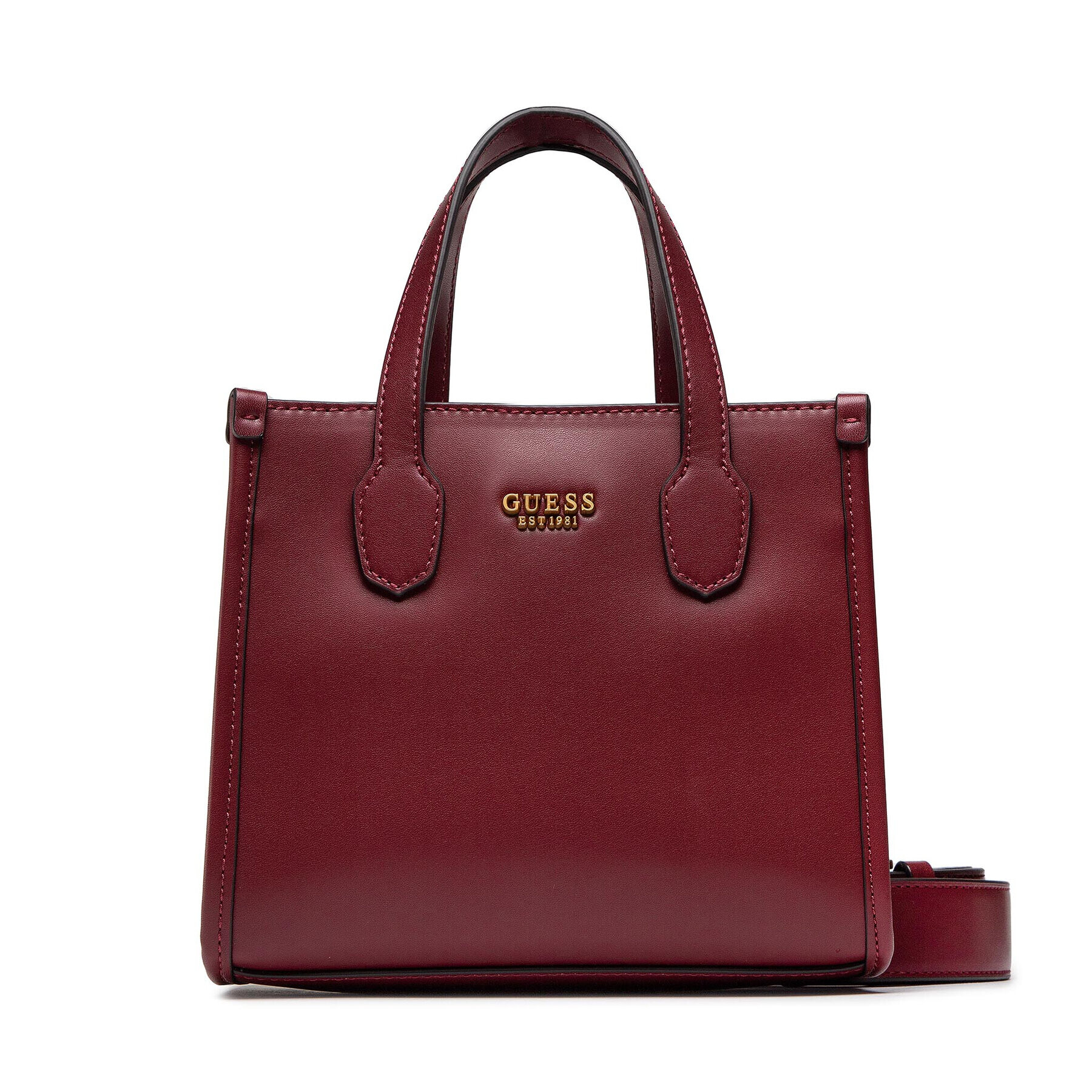 Guess Дамска чанта Silvana (VB) Mini Bags HWVB86 65760 Бордо - Pepit.bg