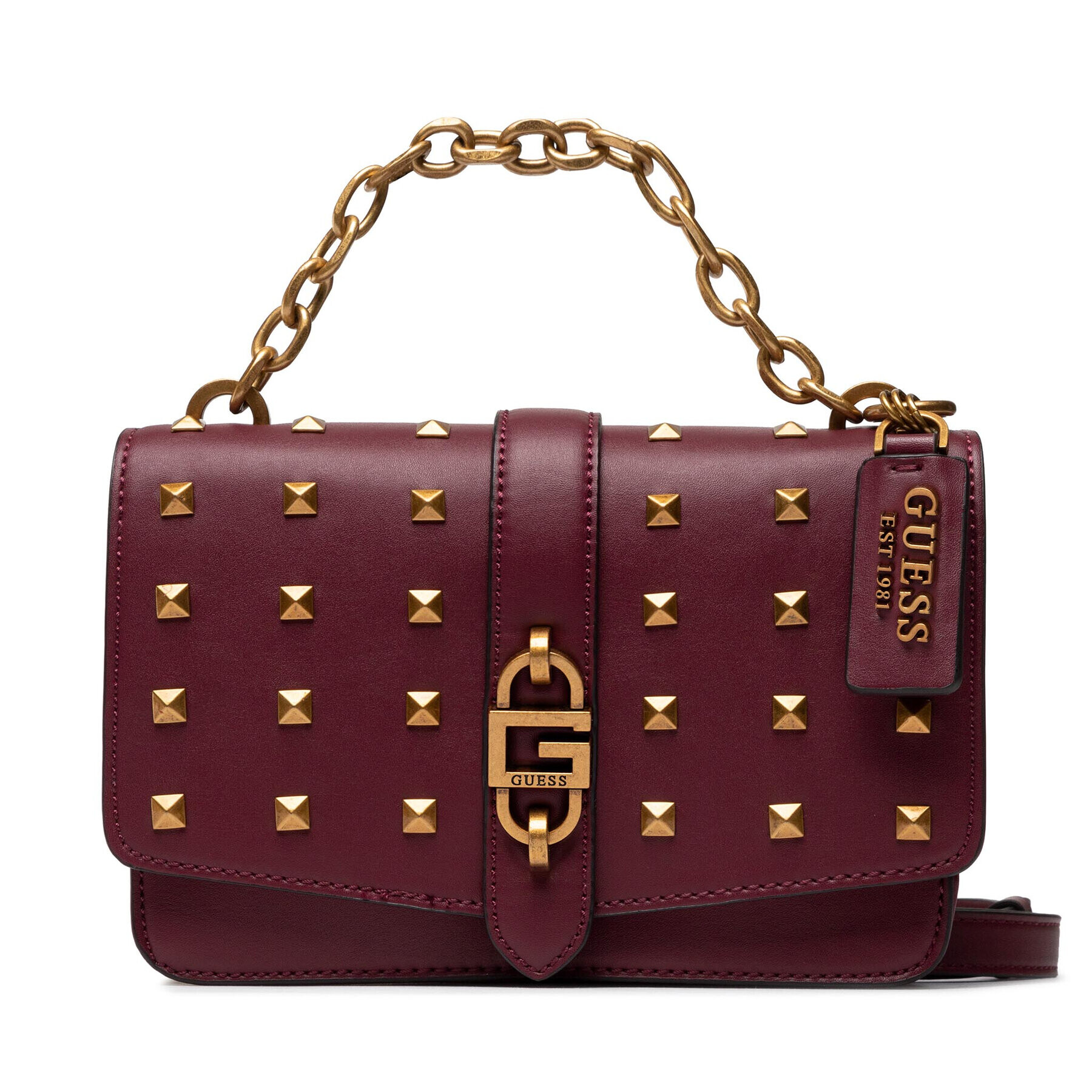 Guess Дамска чанта Square G Lux (VB) HWVB86 67210 Бордо - Pepit.bg