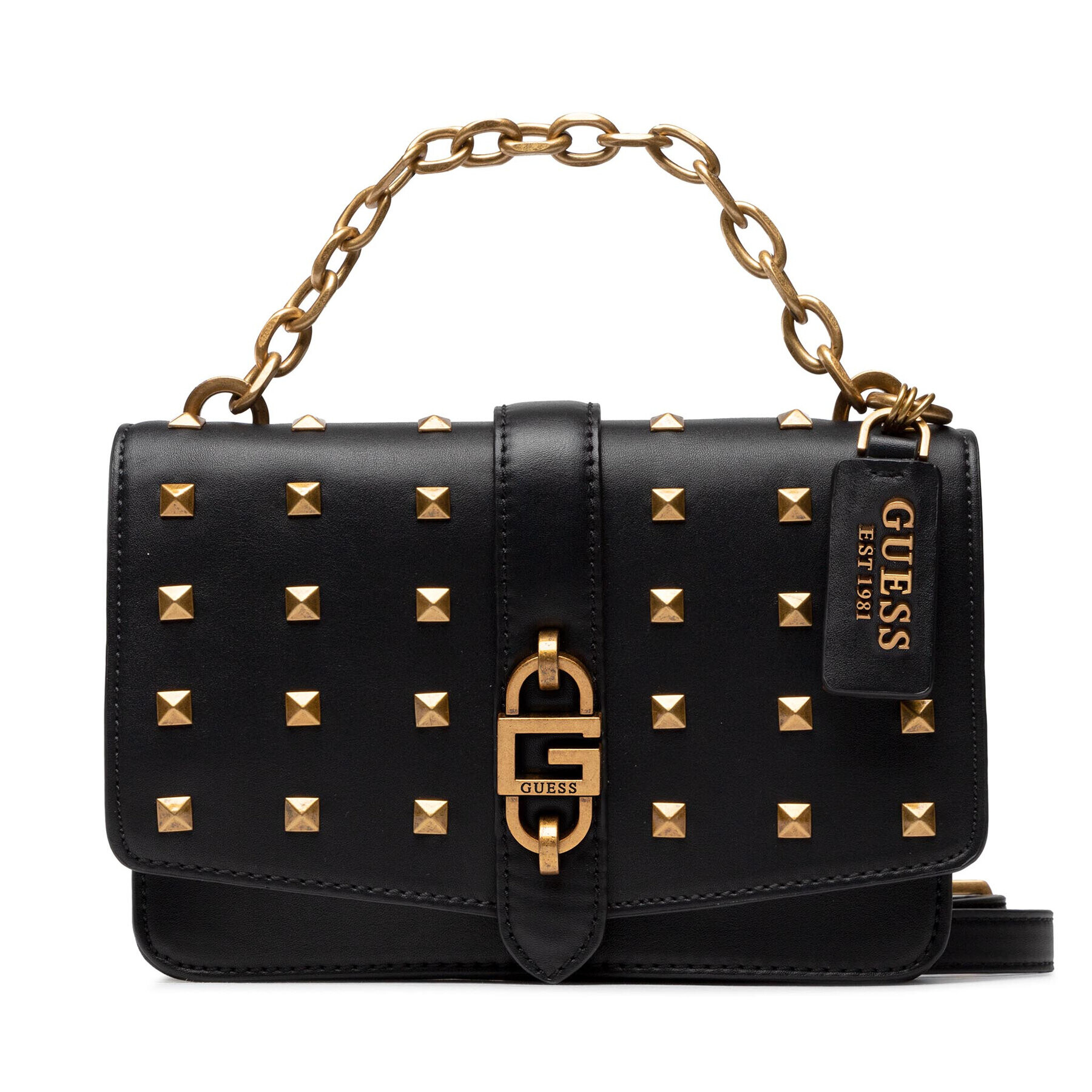 Guess Дамска чанта Square G Lux (VB) HWVB86 67210 Черен - Pepit.bg