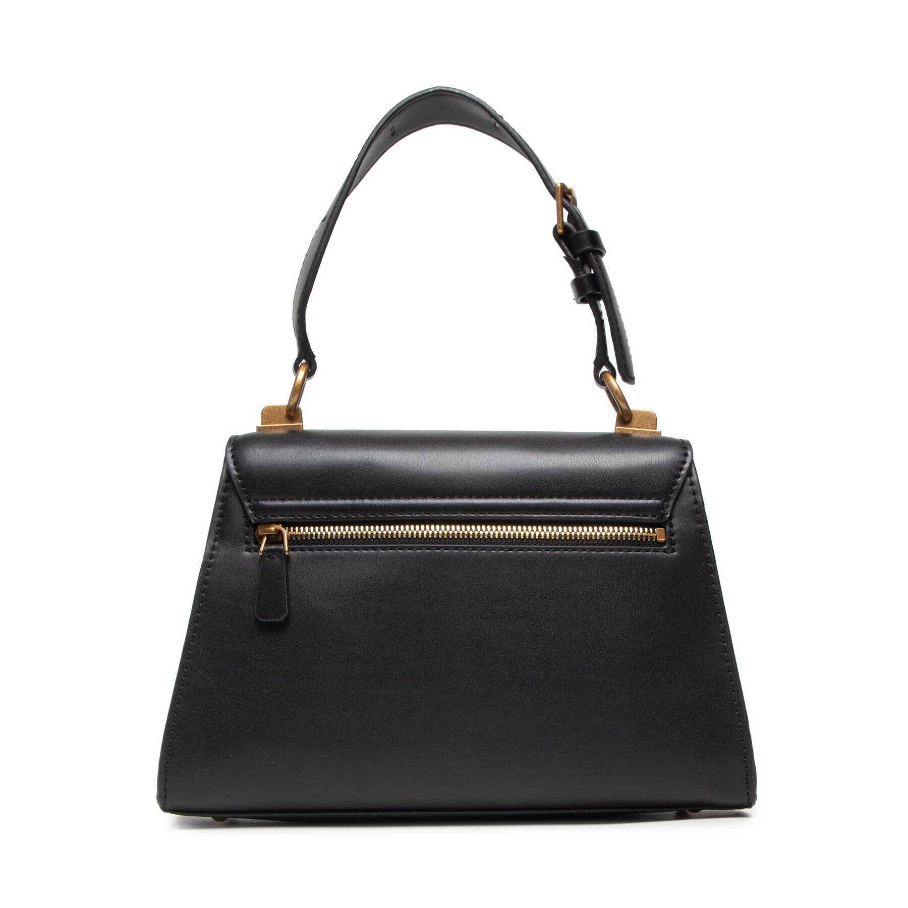 Guess Дамска чанта Stephi Top Handle Flap HWVE78 75200 Черен - Pepit.bg
