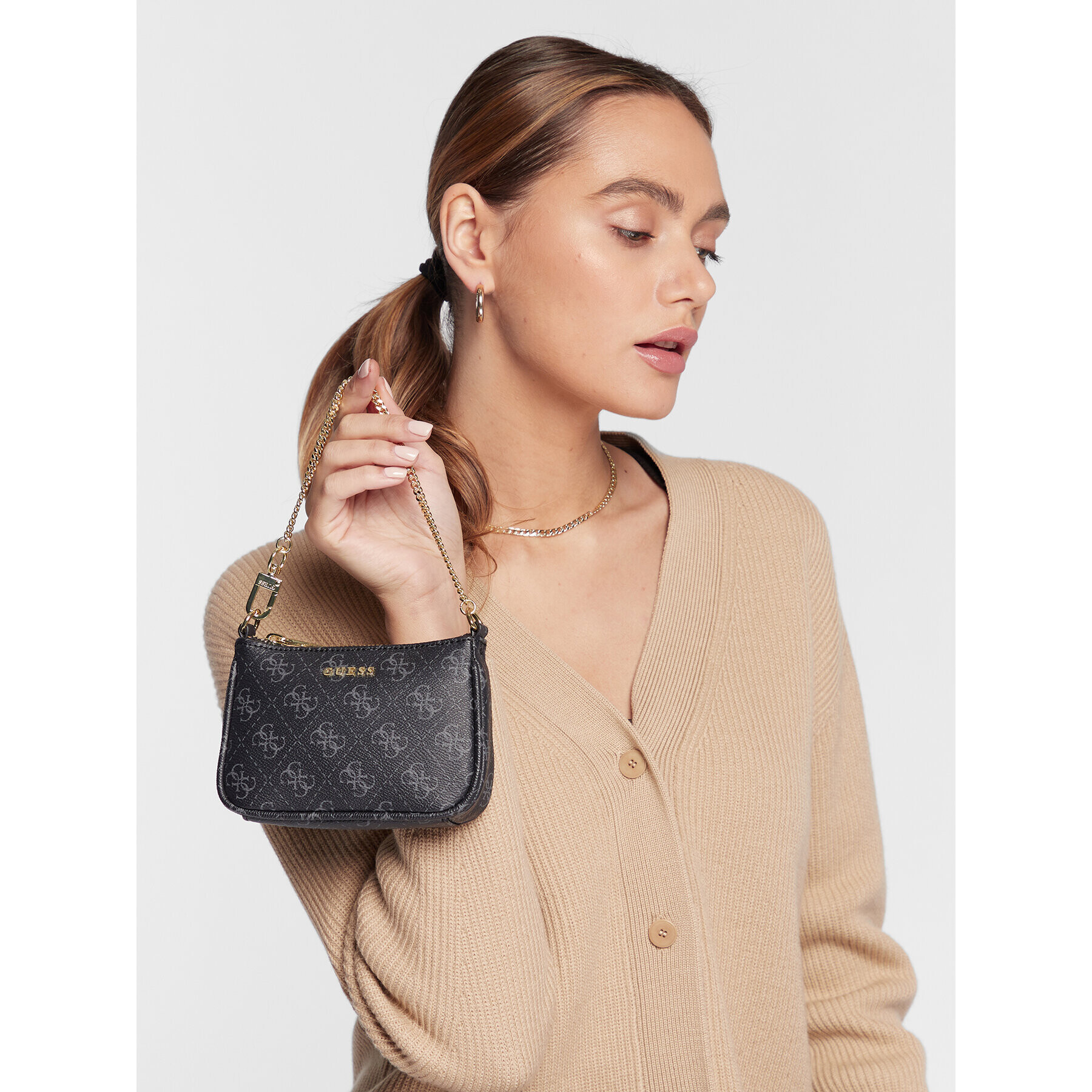 Guess Дамска чанта Tya Accessories PWTYAA P2480 Черен - Pepit.bg