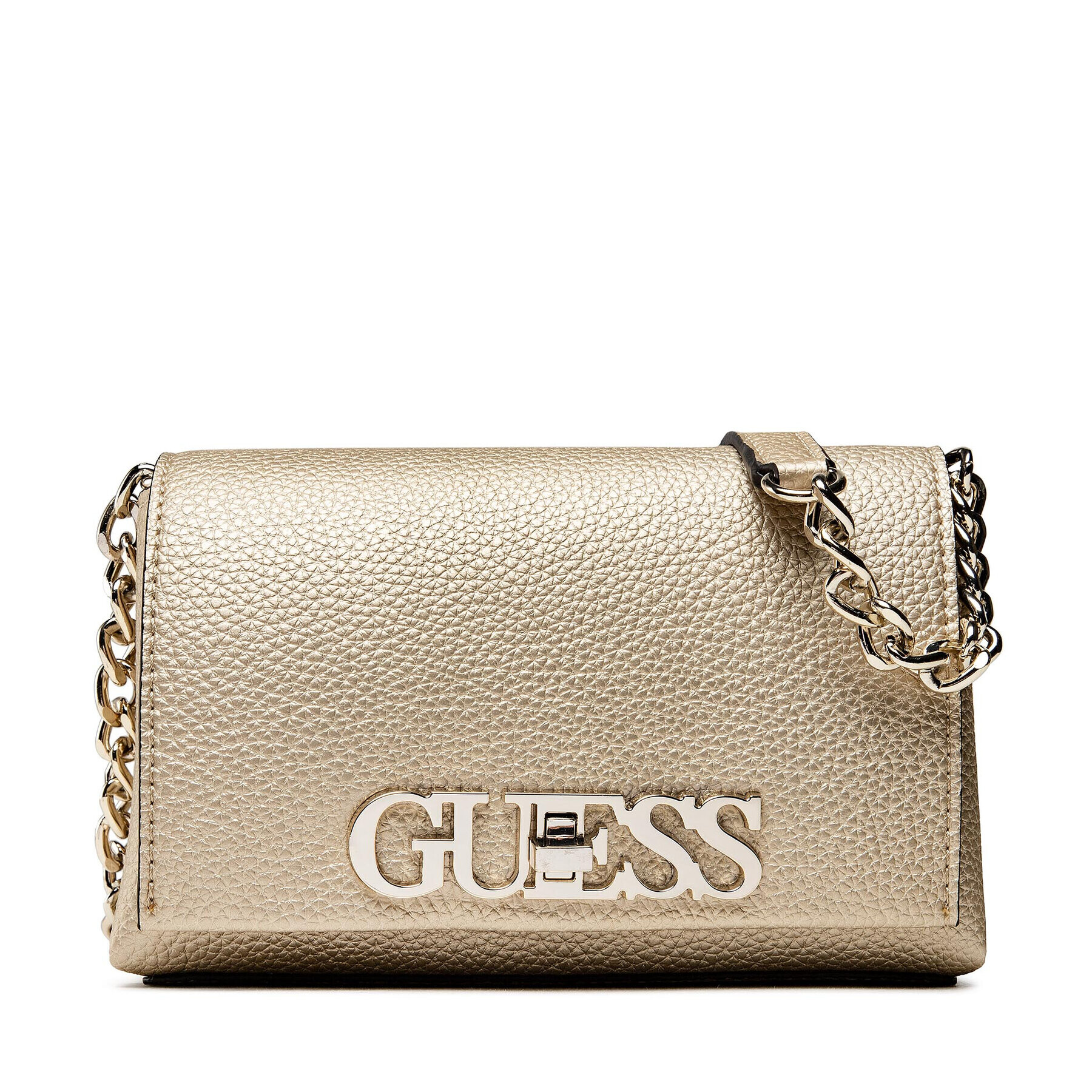 Guess Дамска чанта Uptown Chic (MG) Mini HWMG73 01780 Златист - Pepit.bg