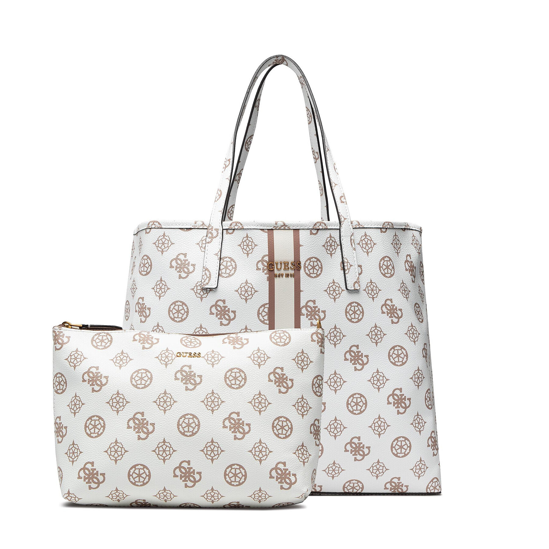 Guess Дамска чанта Vikky (Bp) HWBP69 95240 Бял - Pepit.bg