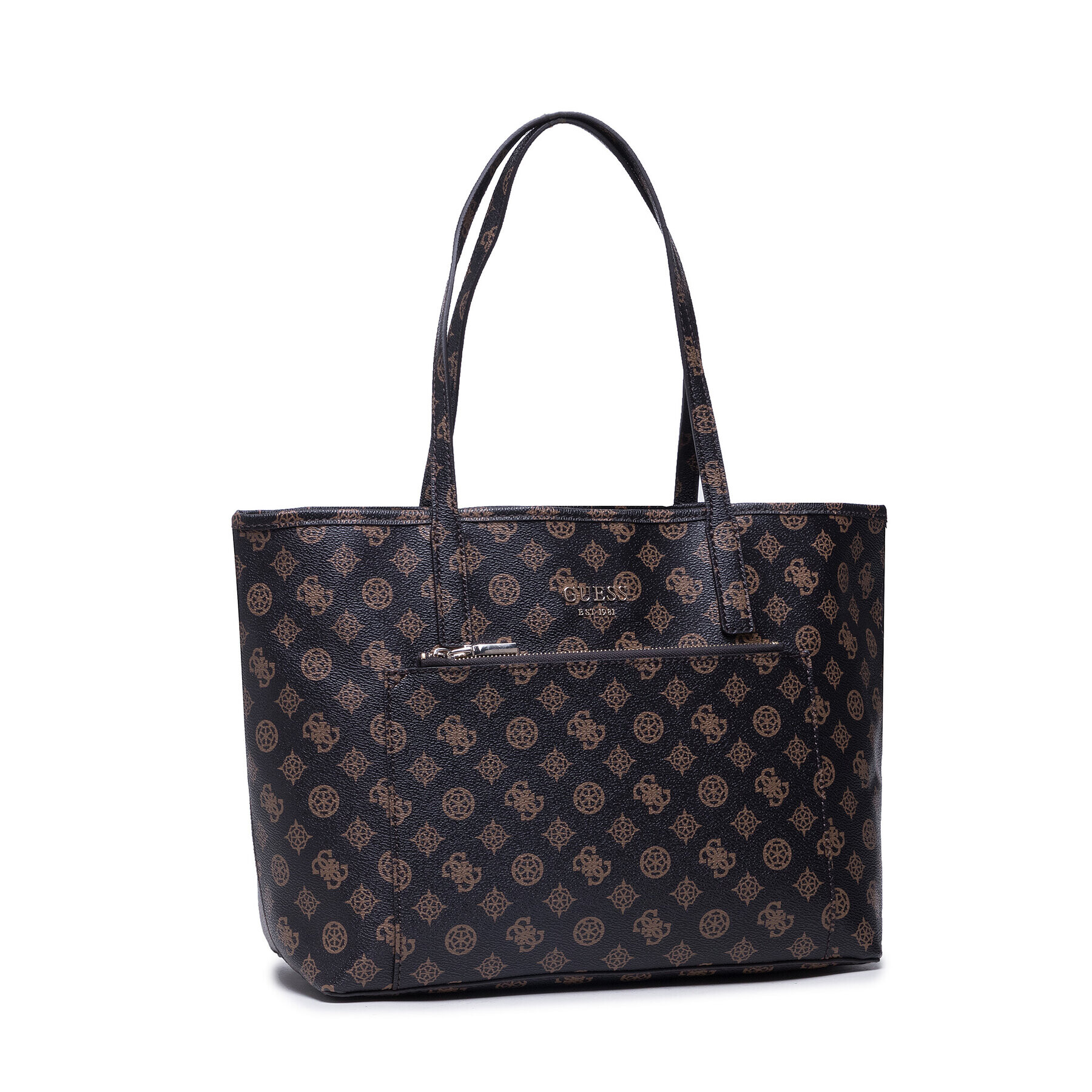 Guess Дамска чанта Vikky (PQ) HWPQ69 95250 Кафяв - Pepit.bg