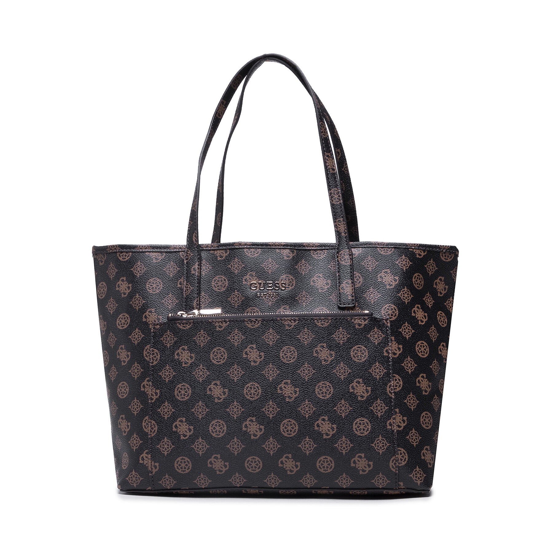 Guess Дамска чанта Vikky (PQ) HWPQ69 95250 Кафяв - Pepit.bg