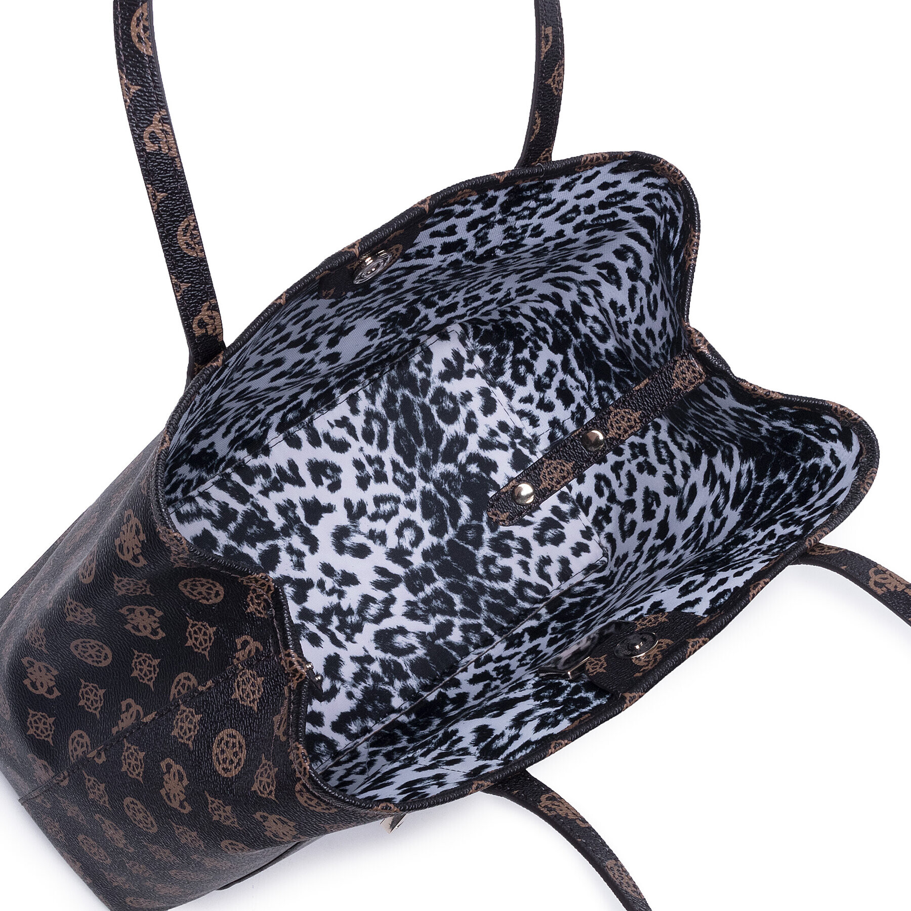 Guess Дамска чанта Vikky (PQ) HWPQ69 95250 Кафяв - Pepit.bg