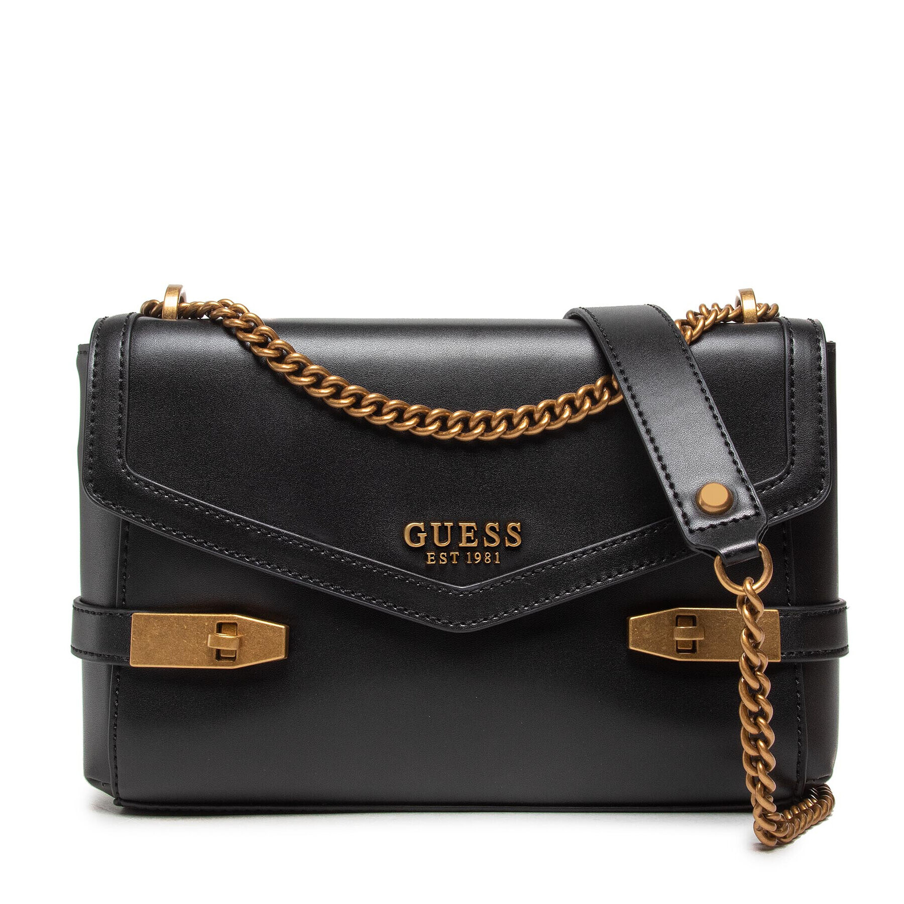 Guess Дамска чанта Zadie Convertible Xbody Flap HWVB84 15190 Черен - Pepit.bg