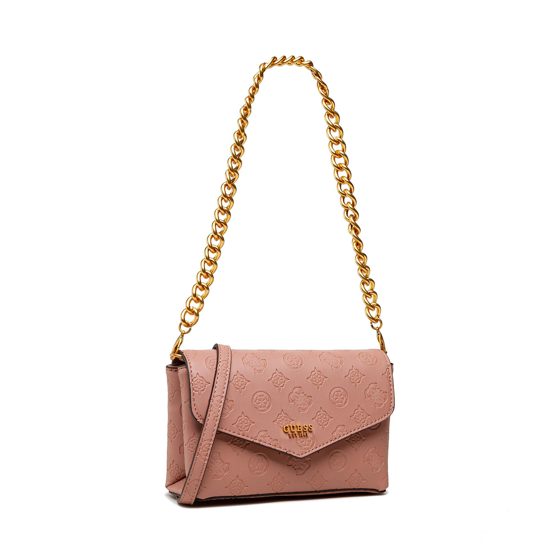 Guess Дамска чанта Zanelle Mini Crossbody Flap HWPA84 92780 Розов - Pepit.bg