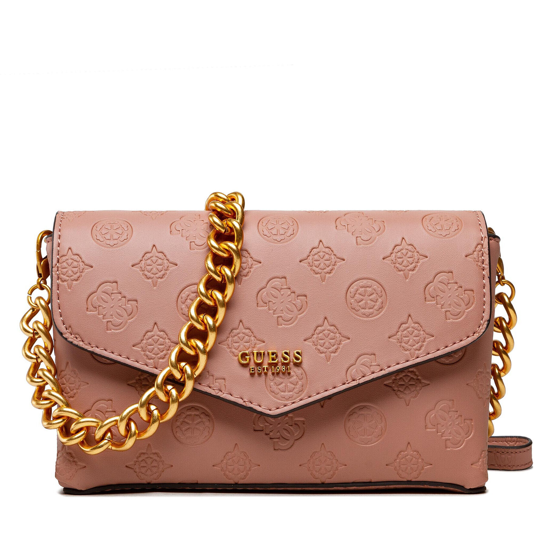 Guess Дамска чанта Zanelle Mini Crossbody Flap HWPA84 92780 Розов - Pepit.bg