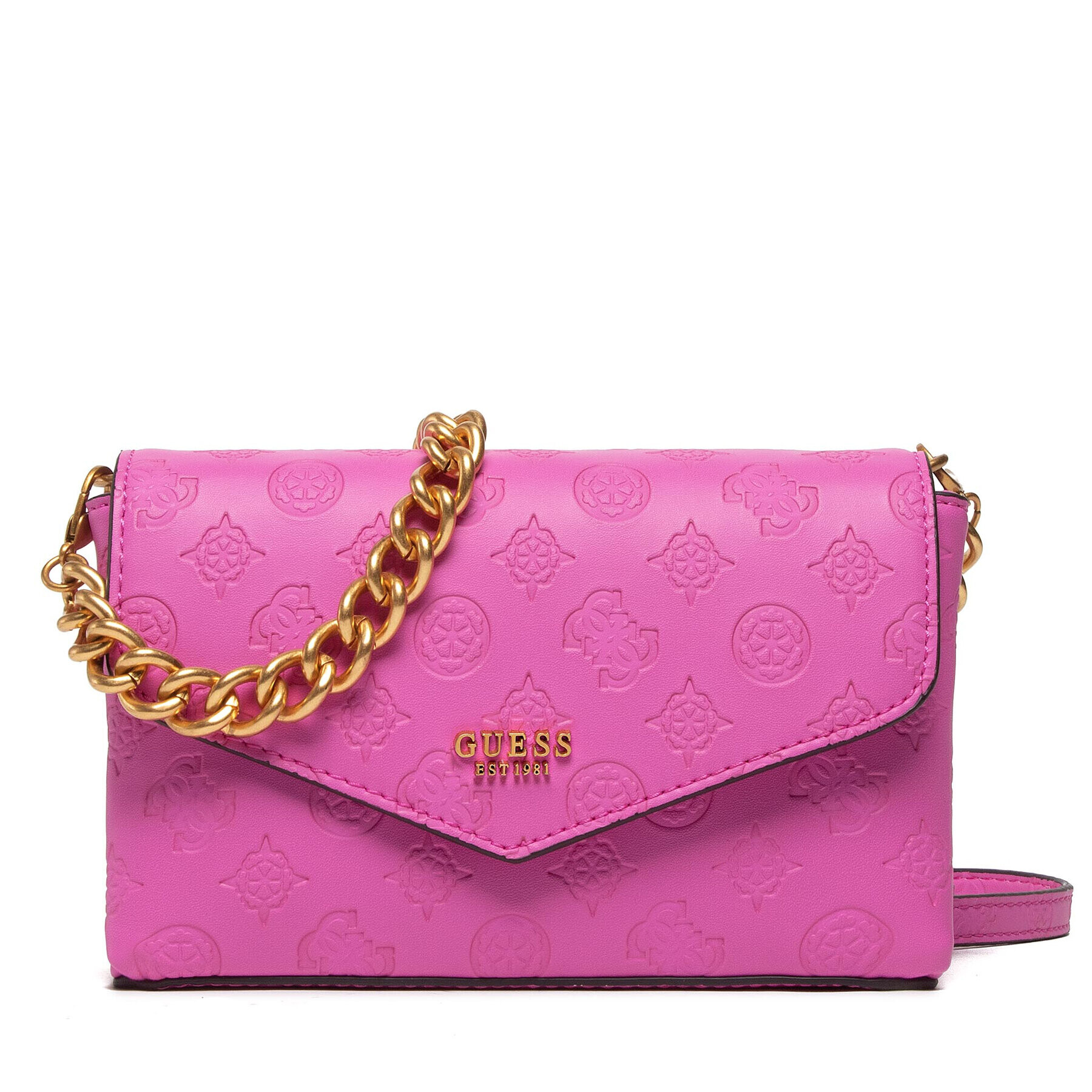 Guess Дамска чанта Zanelle Mini Crossbody Flap HWPA84 92780 Розов - Pepit.bg