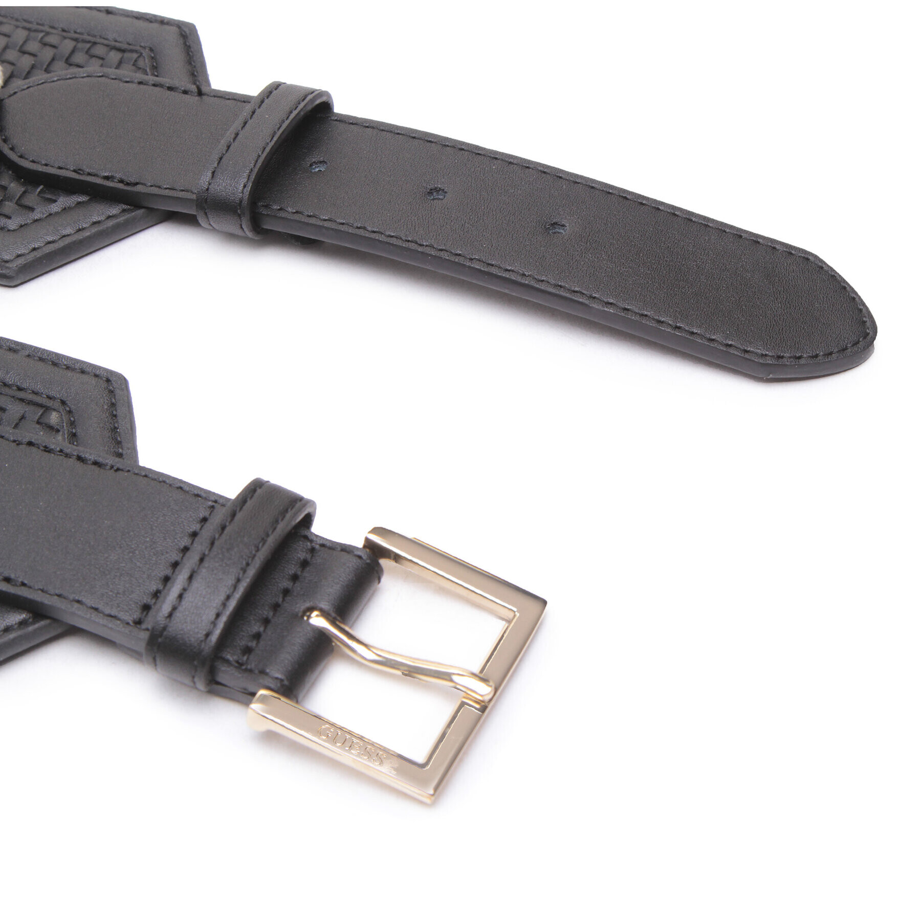 Guess Колан в талията Abey Belts BW7793 VIN80 Черен - Pepit.bg