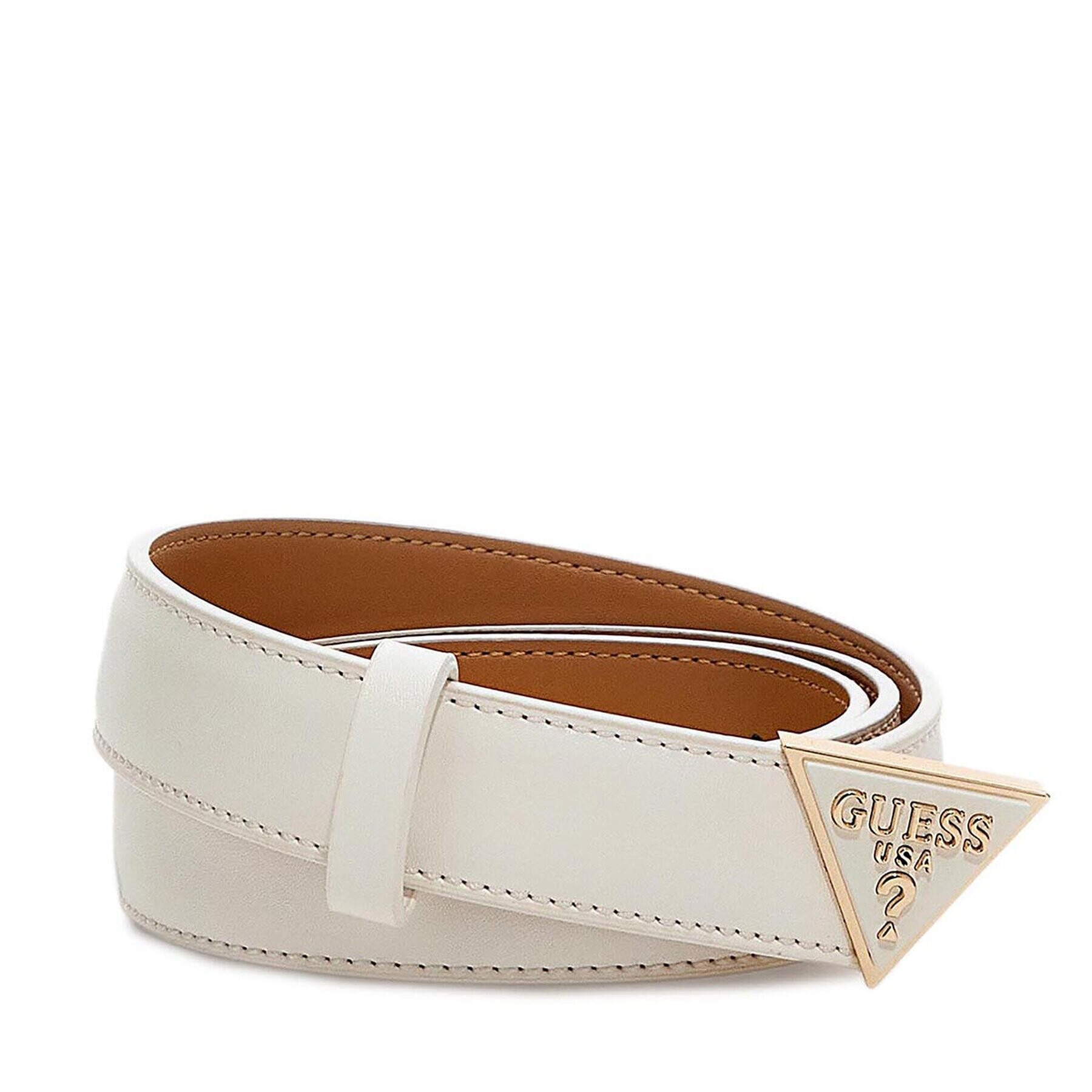 Guess Дамски колан Corina Belts BW7769 VIN25 Бял - Pepit.bg